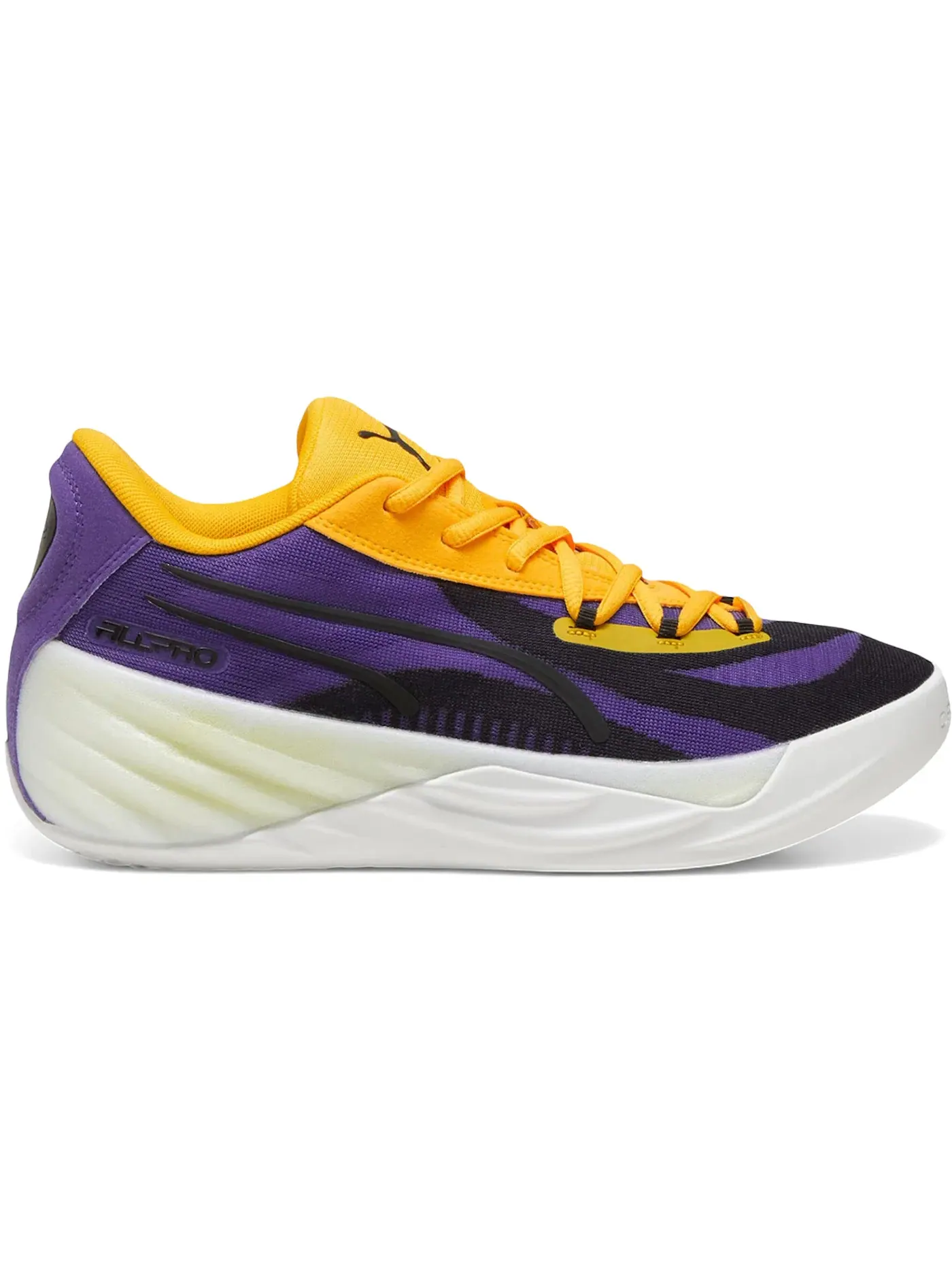 Мужские баскетбольные кроссовки Puma All-Pro Nitro — изображение 1 из 1, фиолетовый/желтый/белый