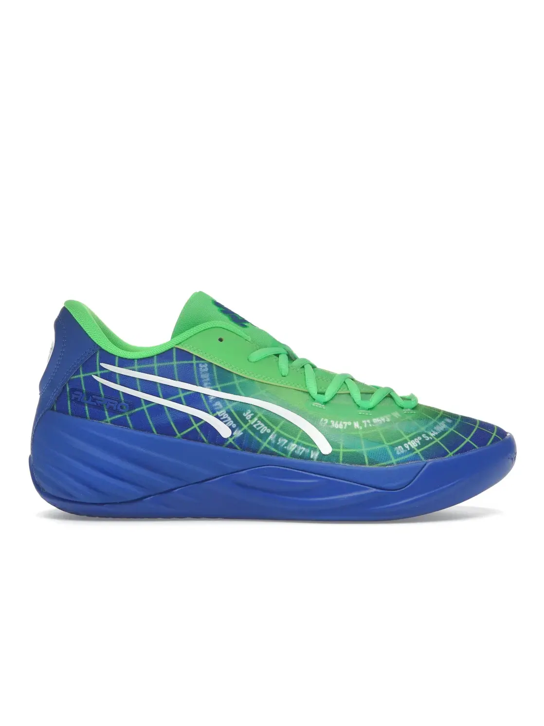Мужские кроссовки для баскетбола Puma All-Pro Nitro — изображение 1 из 4, зеленый