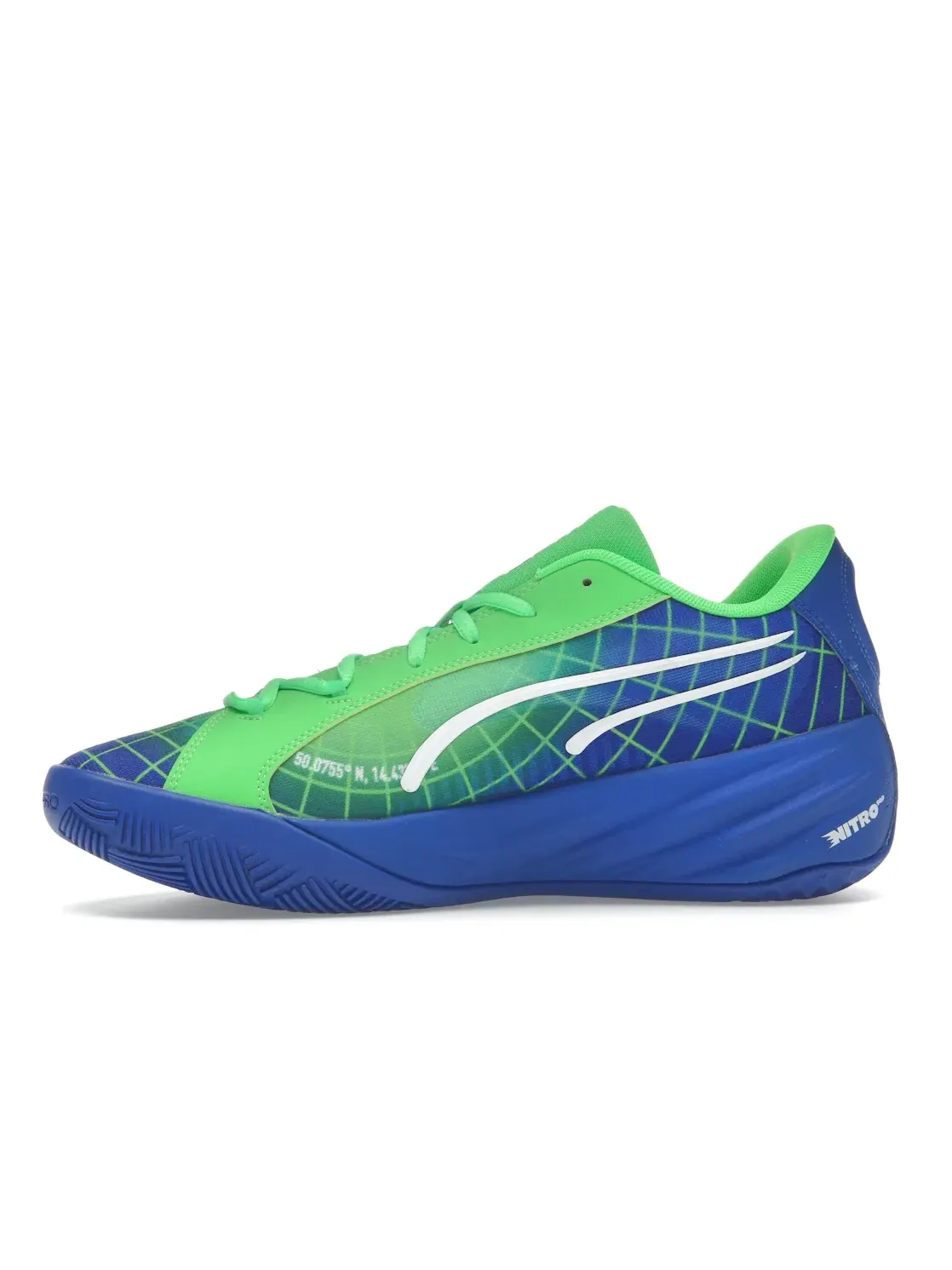 Мужские кроссовки для баскетбола Puma All-Pro Nitro — изображение 3 из 4, зеленый