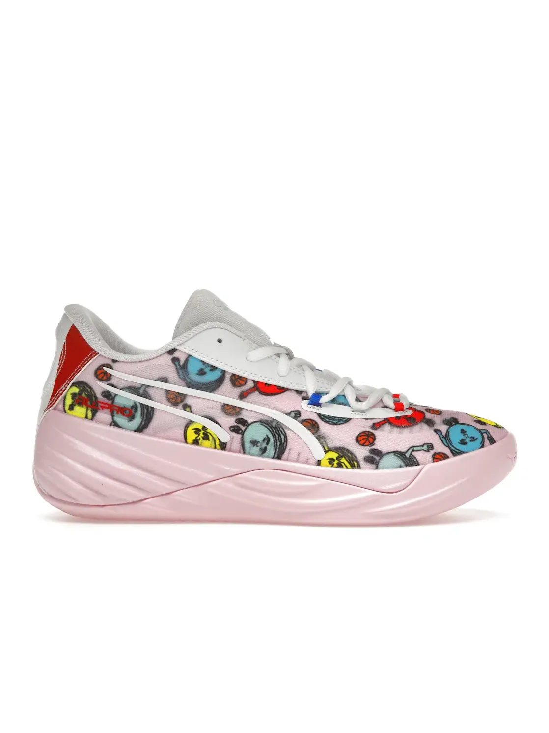 Мужские кроссовки для баскетбола Puma All-Pro Nitro — изображение 1 из 4, розовый/белый/мульти