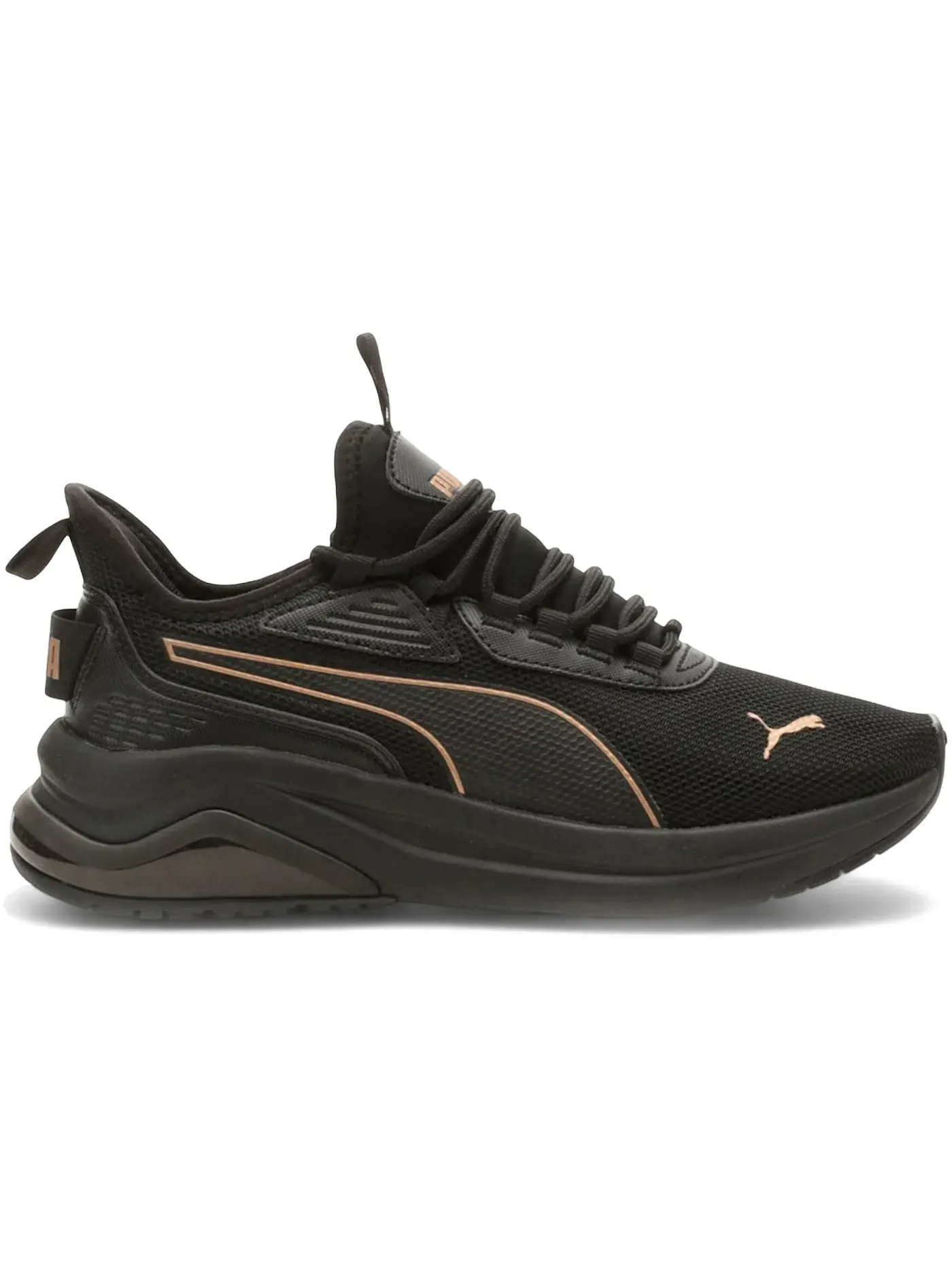 Женские кроссовки Lifestyle Puma Amplifier Puma Puma Black/Puma Gold — изображение 1 из 1