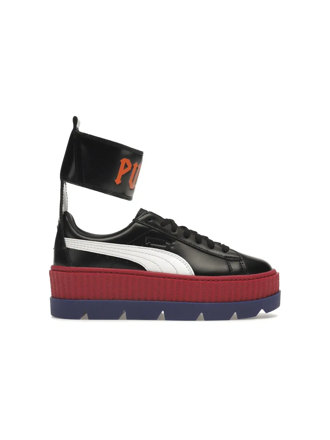 Женские кроссовки с ремешком на щиколотке Puma Ankle Strap Puma Puma Black / Puma White-Redbud-Clematis — изображение 1 из 4