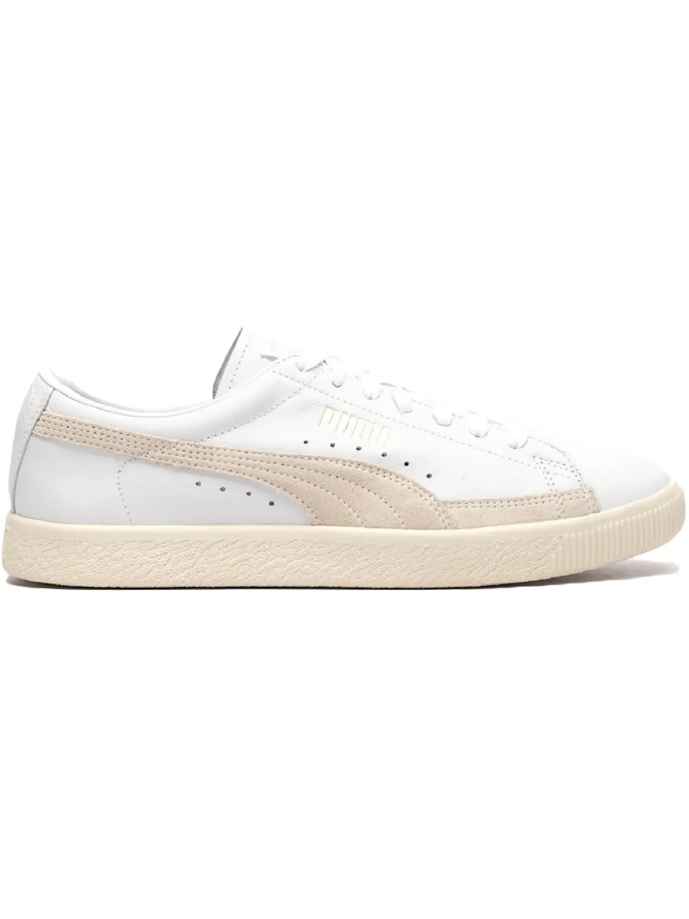 Мужские кроссовки Lifestyle Puma Basket 90680 Lux Puma Puma White/White Whisper — изображение 1 из 1