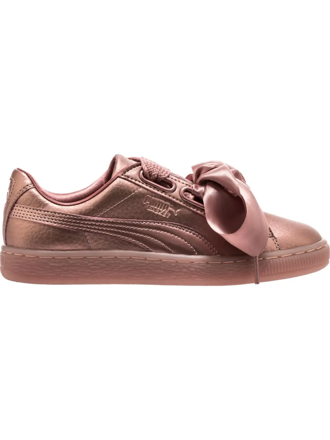 Женские кроссовки Lifestyle Puma Basket Heart Puma — изображение 1 из 1, розовый