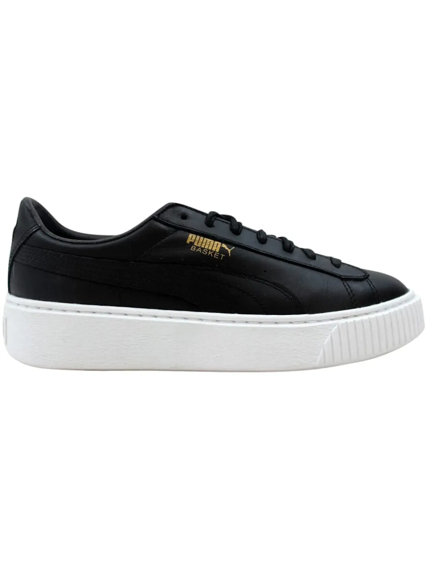 Женские кроссовки Lifestyle Puma Basket Platform Core Puma Puma Black/Gold — изображение 1 из 1