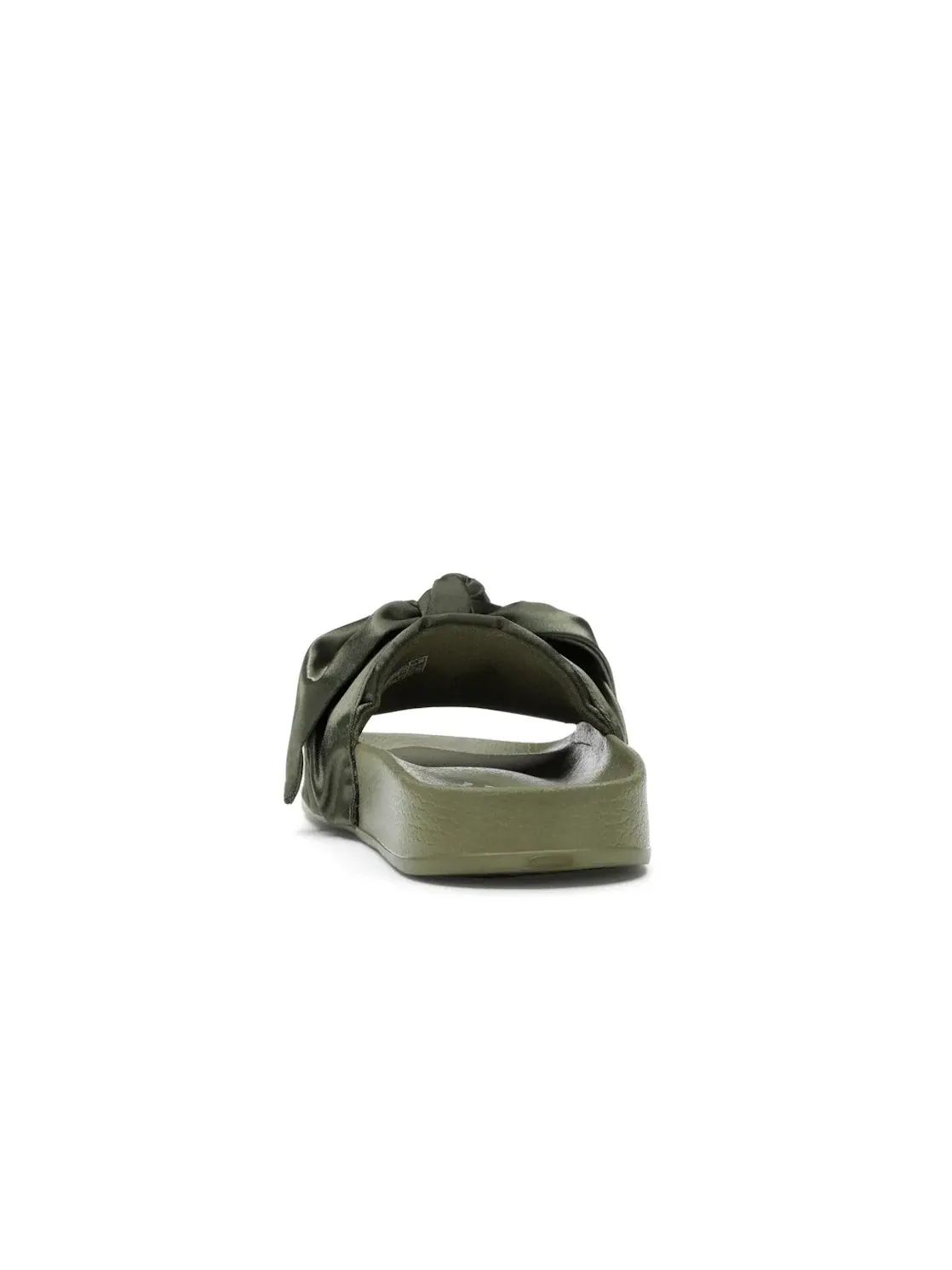 Женские сандалии-слайды с бантом Puma Bow Slide — изображение 4 из 4, оливковый/серебристый