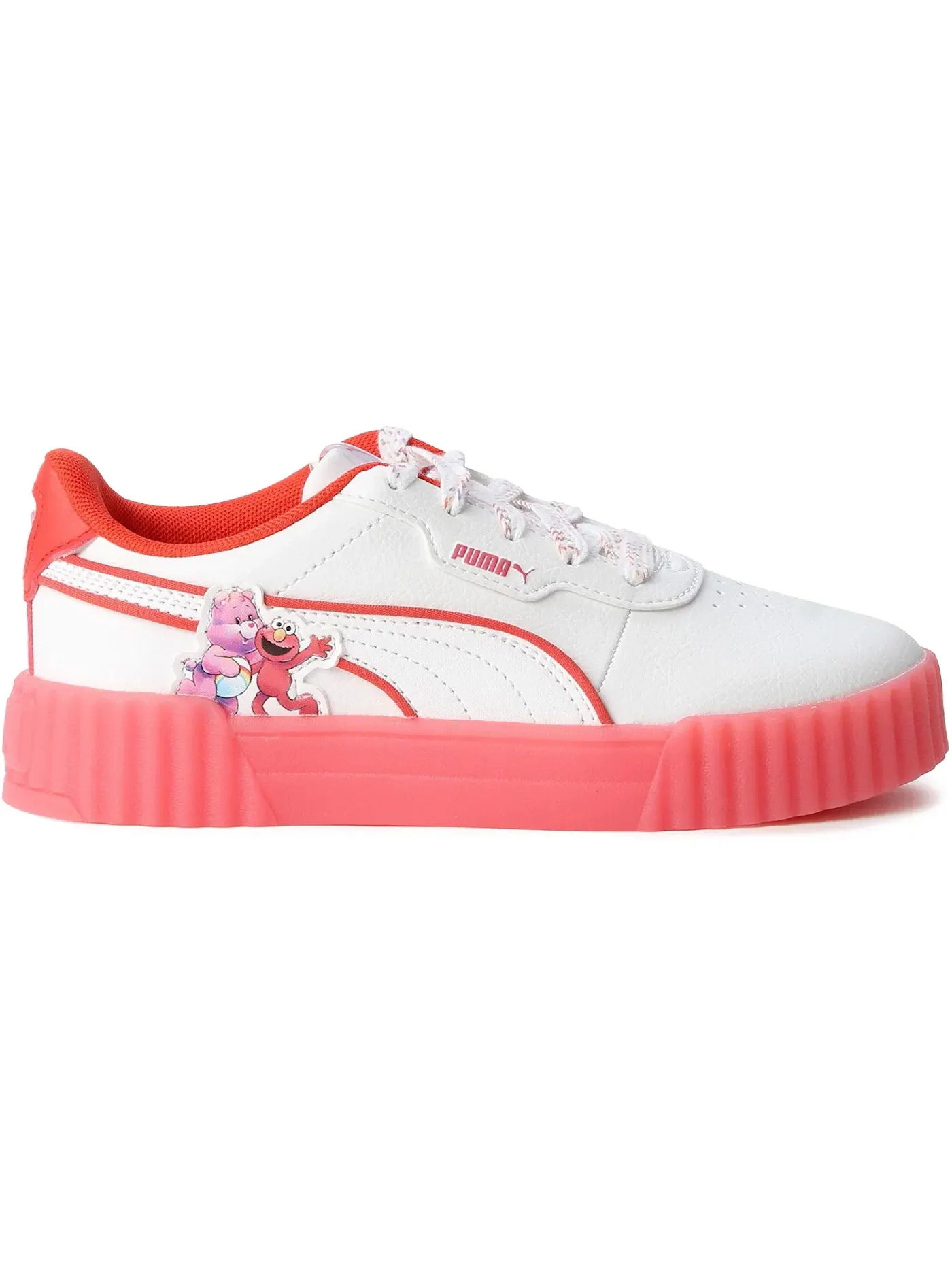 Детские кроссовки без шнурков Puma Carina 3.0 Care Bears x Sesame Street Puma Puma White/Active Red — изображение 1 из 1