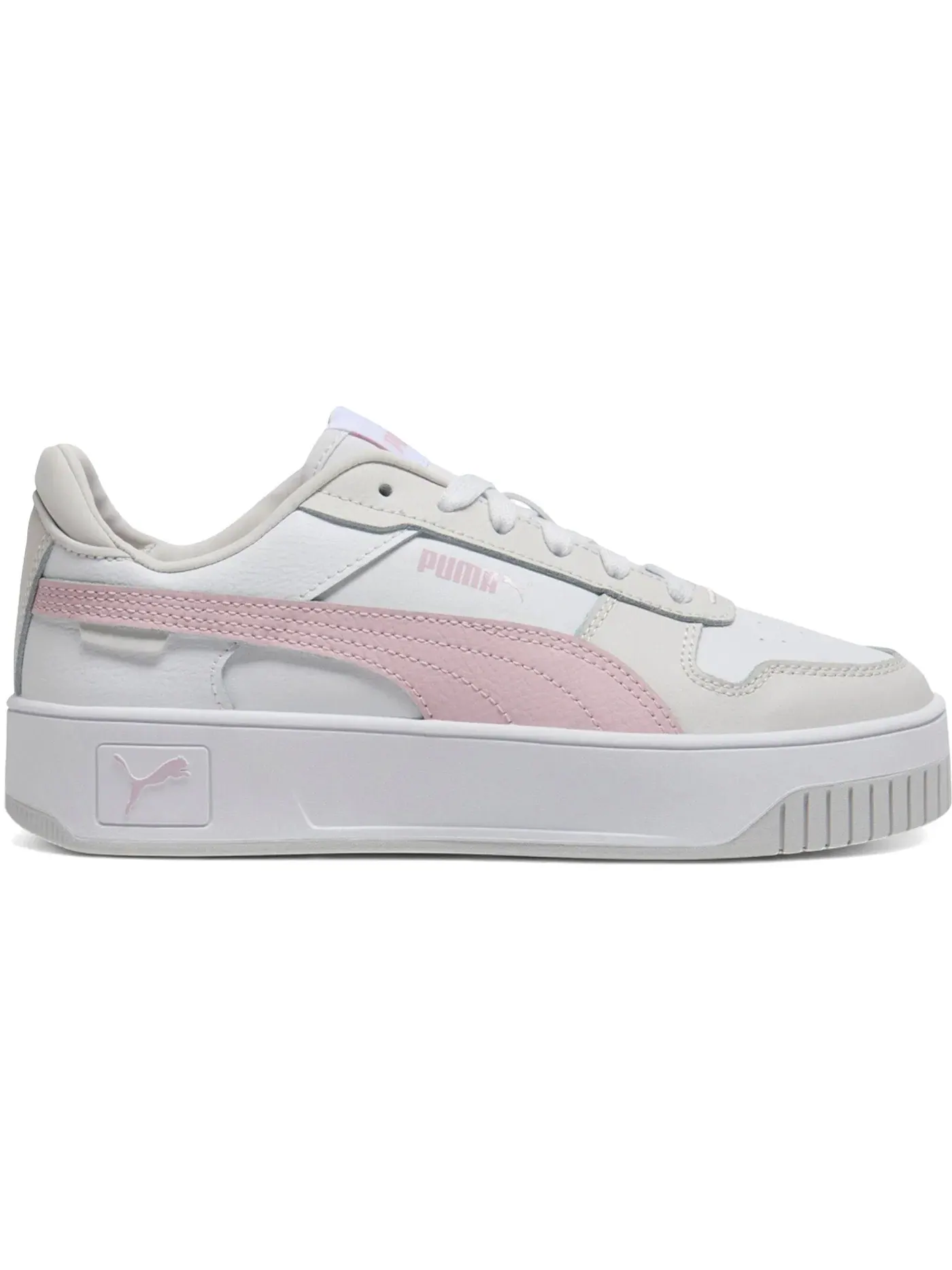 Женские кроссовки повседневные Puma Carina Street Puma White/Rose Mauve/Feather Grey — изображение 1 из 1
