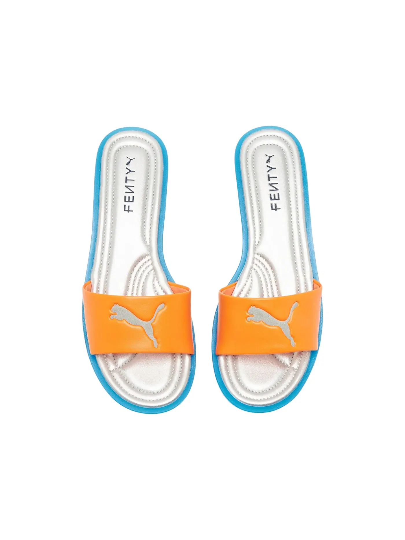 Женские сандалии с рельефной подошвой Puma Cat Cleat Sandals Puma — изображение 2 из 2, оранжевый/синий
