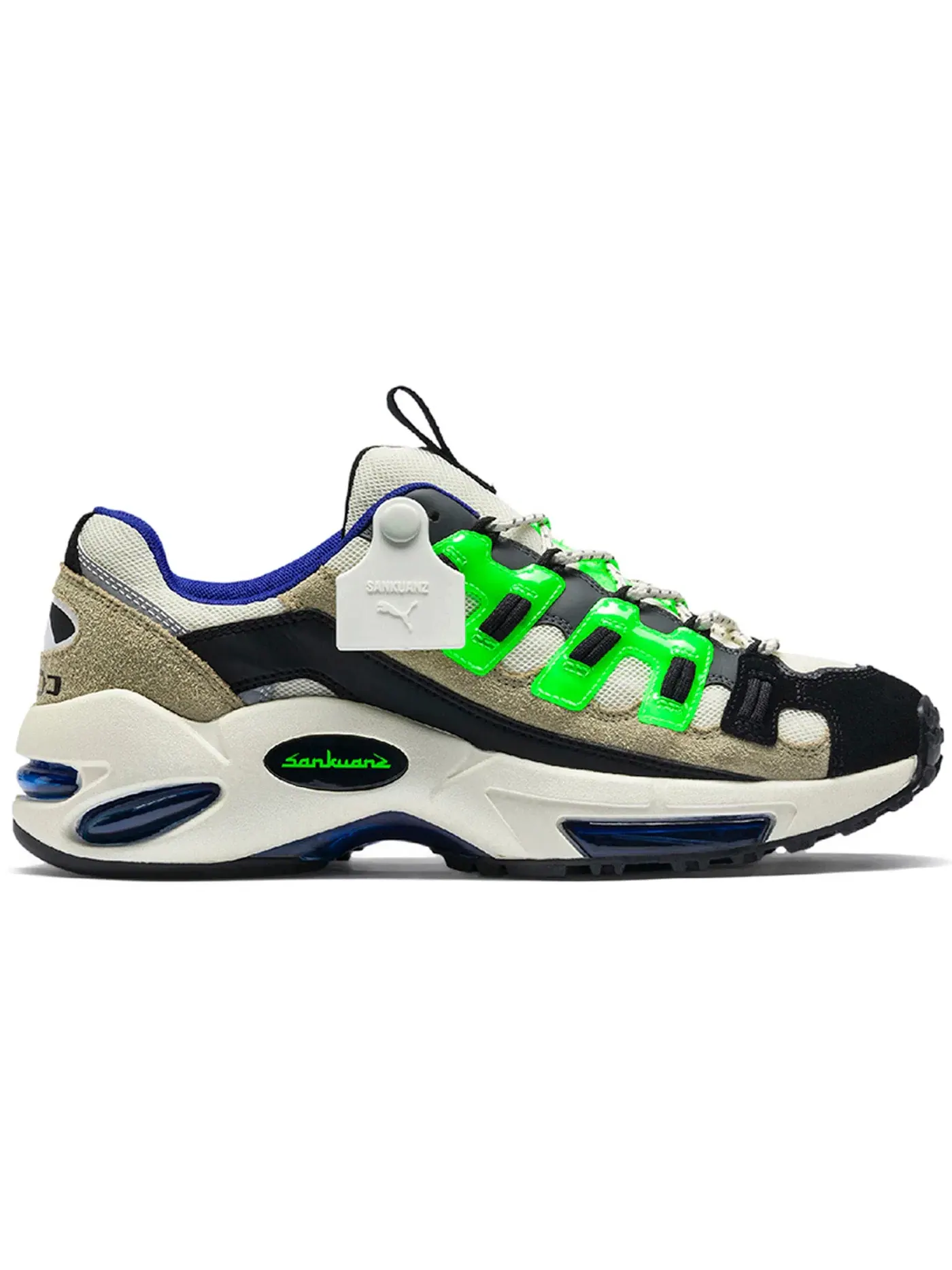 Мужские кроссовки Lifestyle Puma Cell Endura Puma — изображение 1 из 1, кремовый/зеленый-черный
