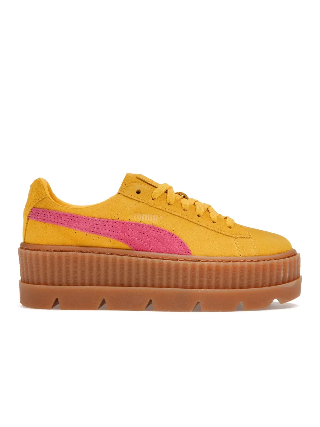 Женские кроссовки на платформе Puma Cleated Creeper Puma — изображение 1 из 4, розовый