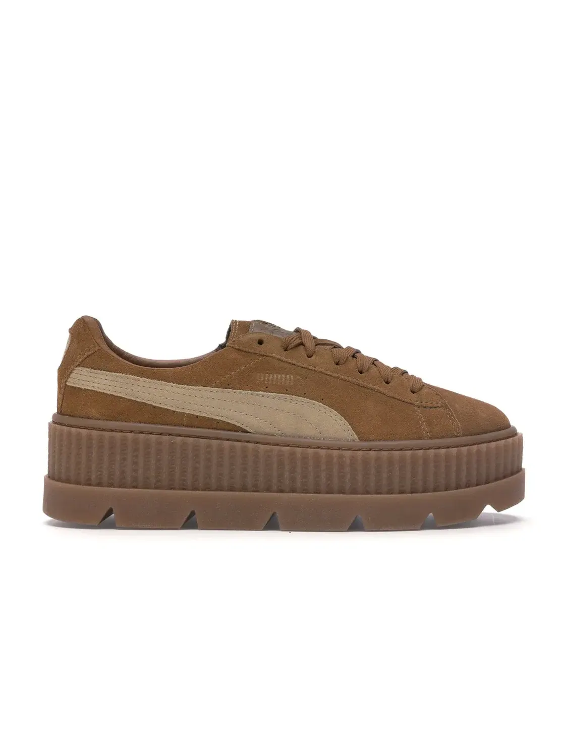 Женские кроссовки на платформе Puma Cleated Creeper Puma — изображение 1 из 4, золотистый коричневый