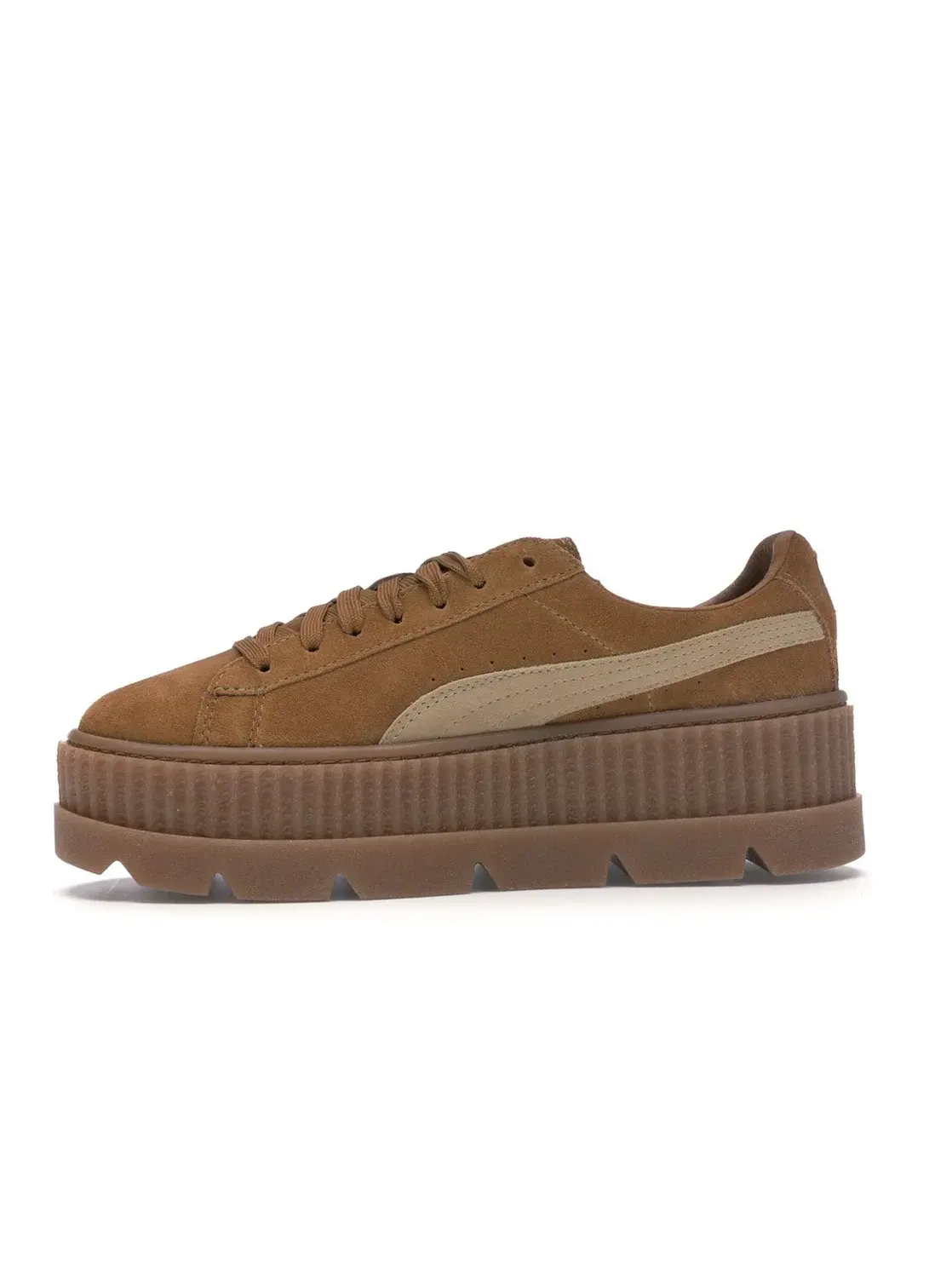Женские кроссовки на платформе Puma Cleated Creeper Puma — изображение 3 из 4, золотистый коричневый