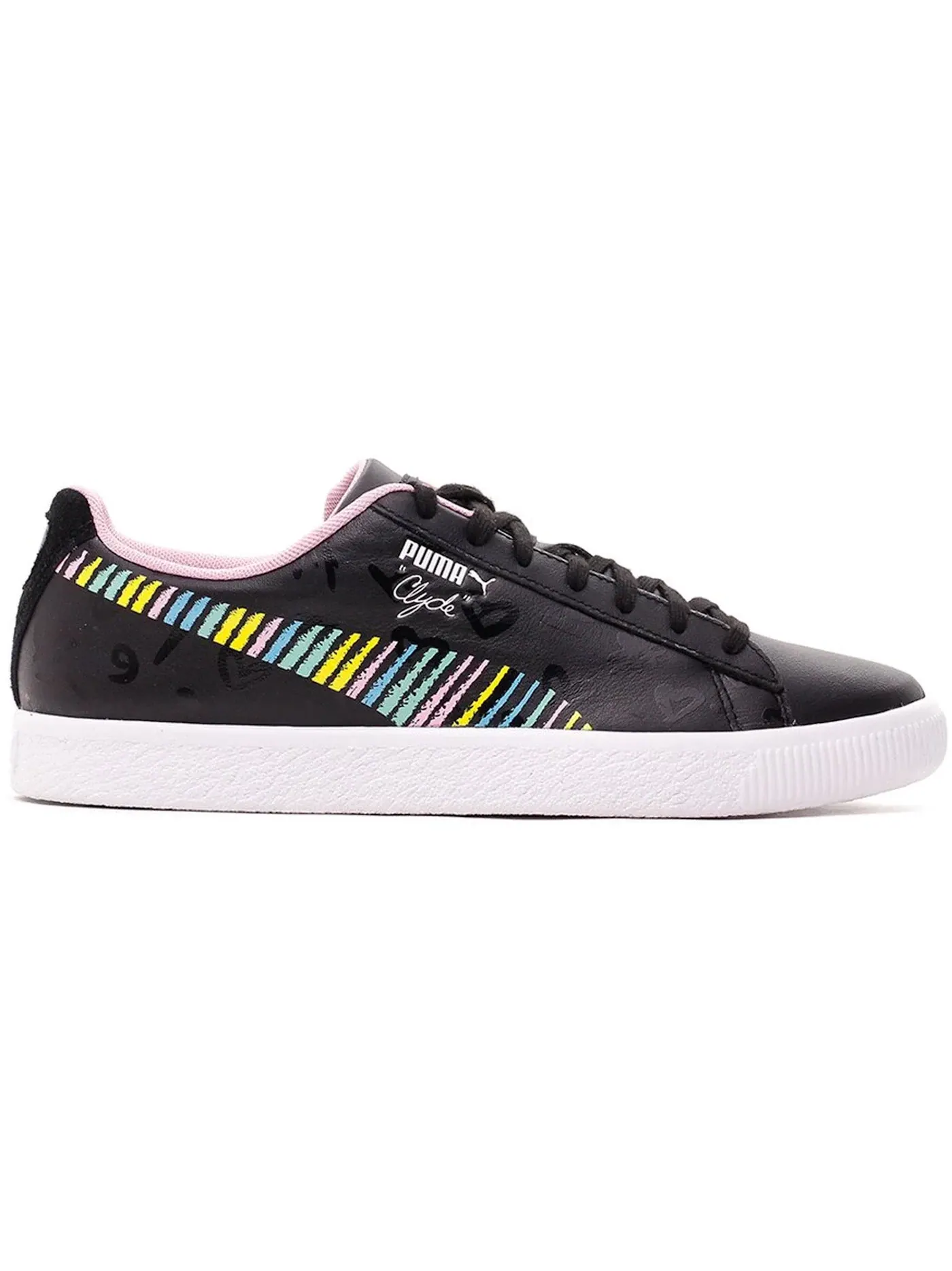 Мужские кроссовки Lifestyle Puma Clyde Puma Puma Black/Prism Pink — изображение 1 из 1