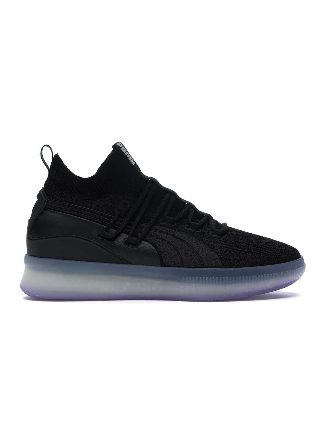 Мужские кроссовки с амортизацией Puma Clyde Court Disrupt Puma Black/Electric Purple — изображение 1 из 4