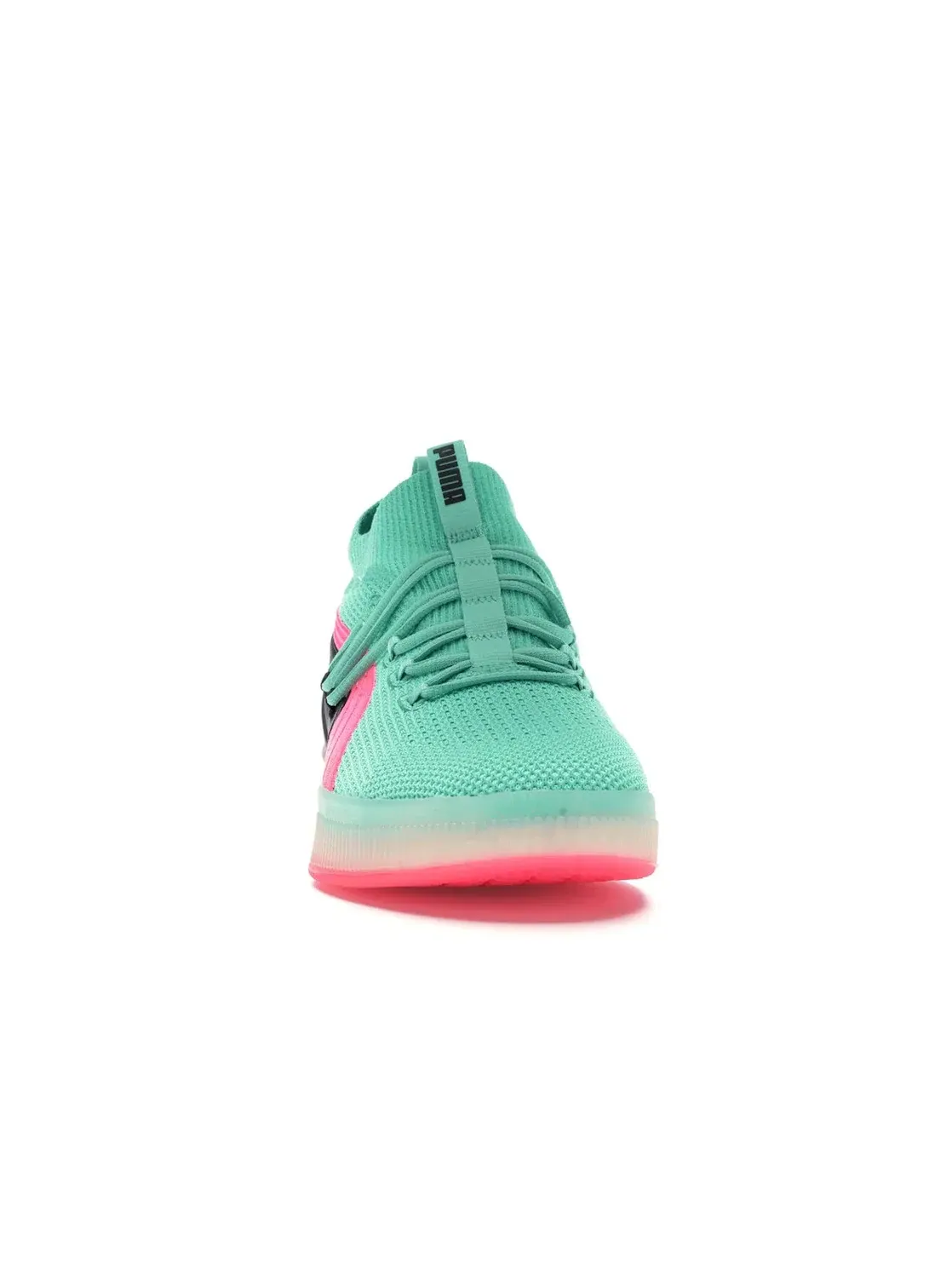 Мужские кроссовки для баскетбола с ярким дизайном Puma Clyde Court Disrupt — изображение 2 из 4, зеленый/розовый-черный