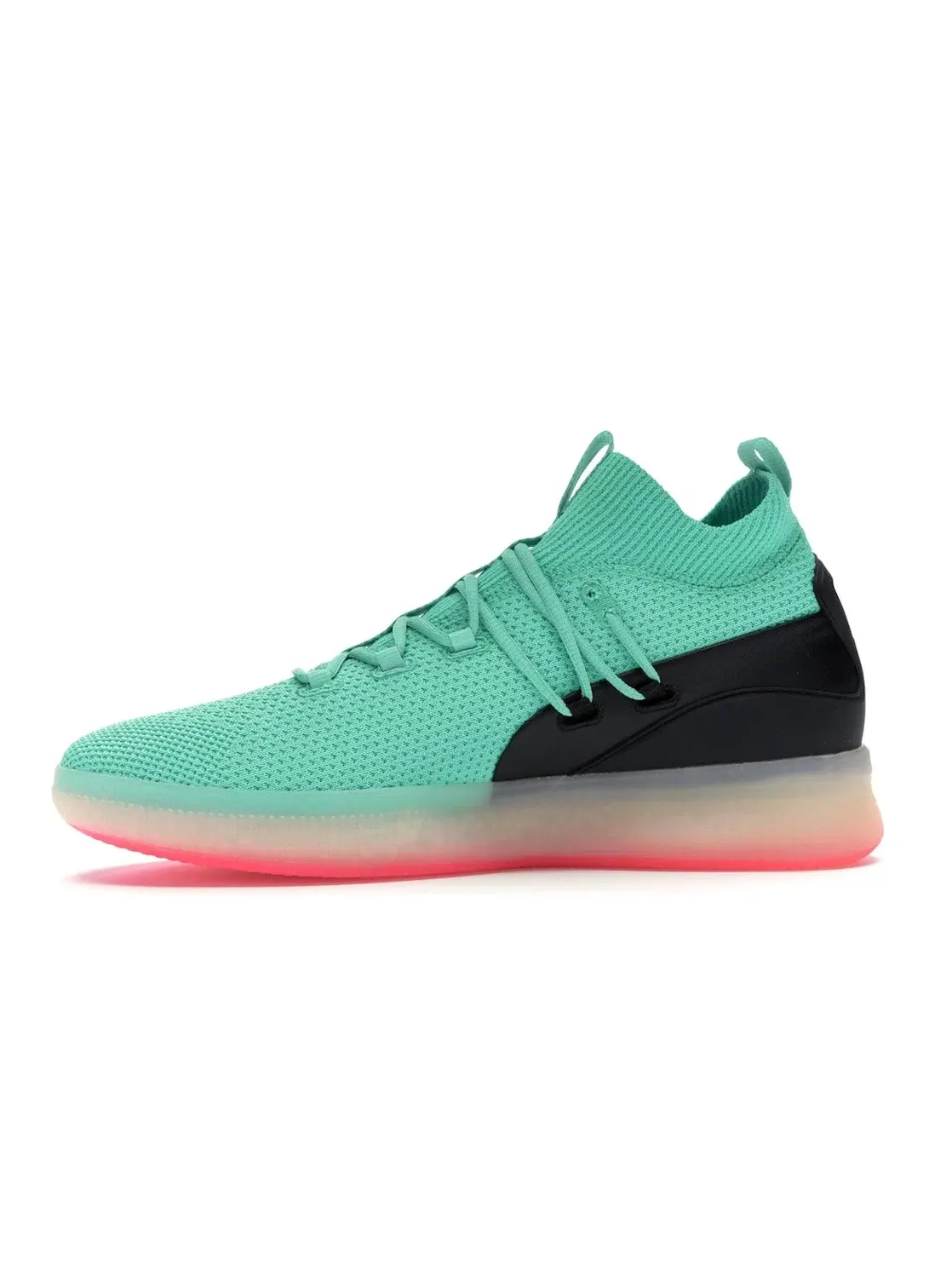 Мужские кроссовки для баскетбола с ярким дизайном Puma Clyde Court Disrupt — изображение 3 из 4, зеленый/розовый-черный