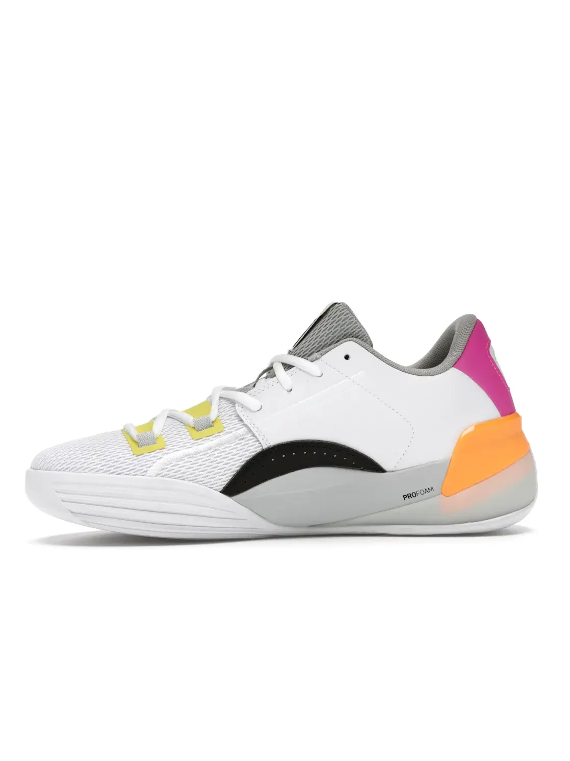 Мужские кроссовки для повседневной носки Puma Clyde Hardwood Puma White/Orange Pop — изображение 3 из 4