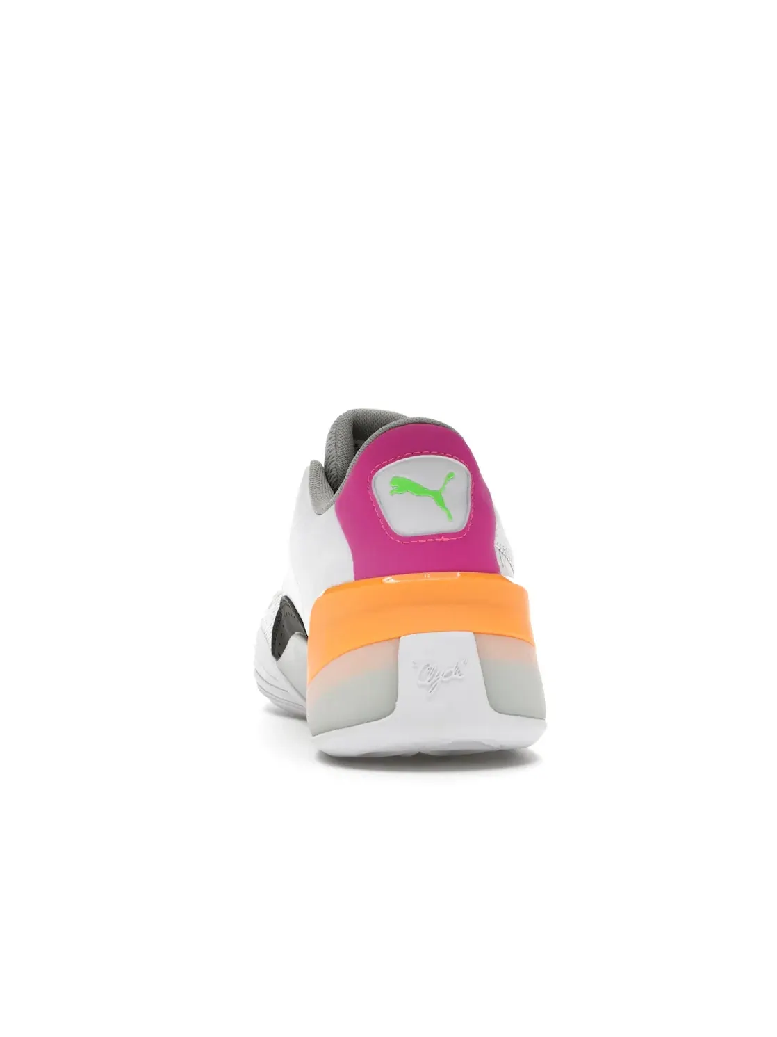 Мужские кроссовки для повседневной носки Puma Clyde Hardwood Puma White/Orange Pop — изображение 4 из 4