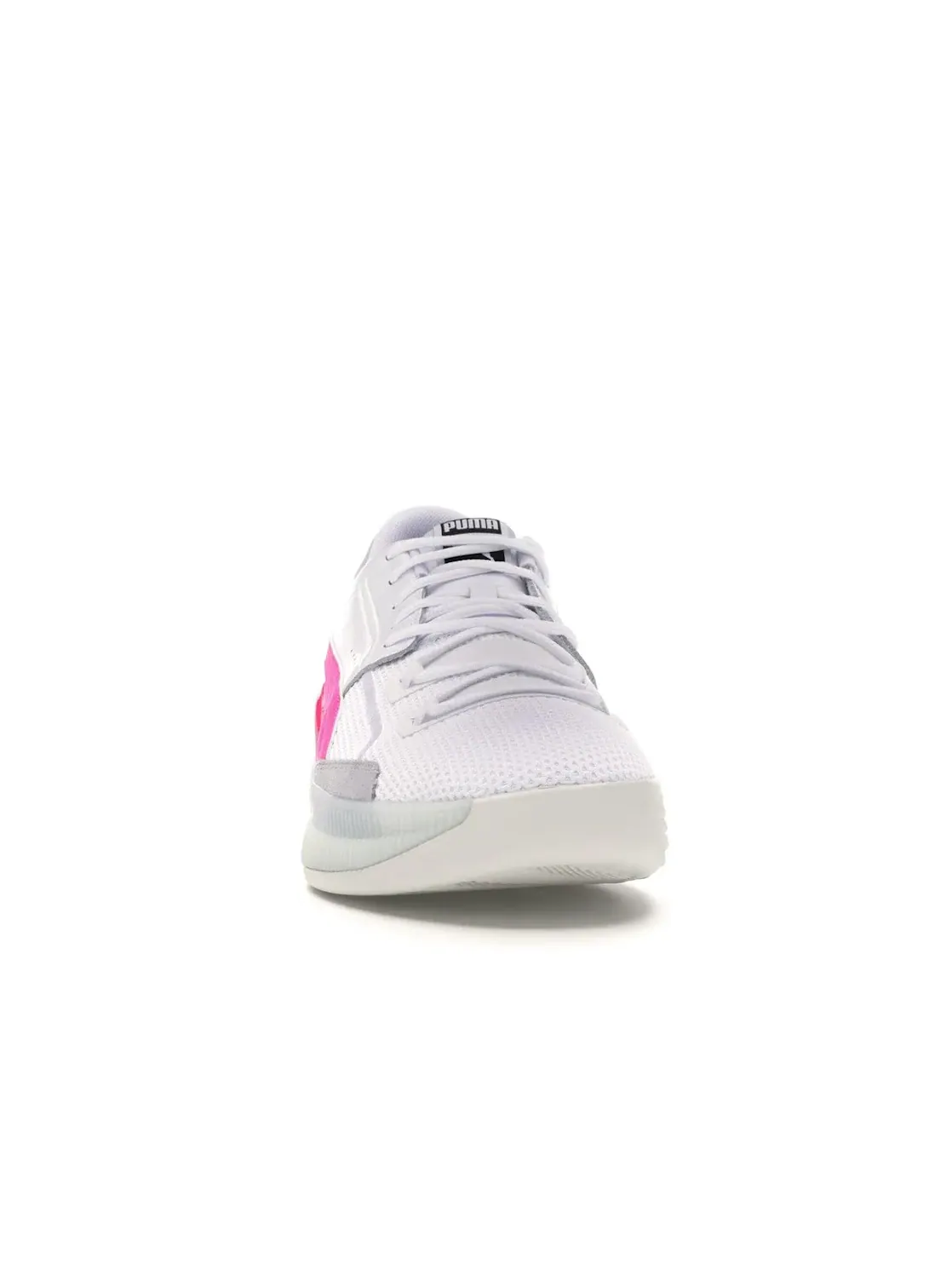 Мужские кроссовки для баскетбола с поддержкой Puma Clyde Hardwood Puma Puma White/Pink Glo — изображение 2 из 4