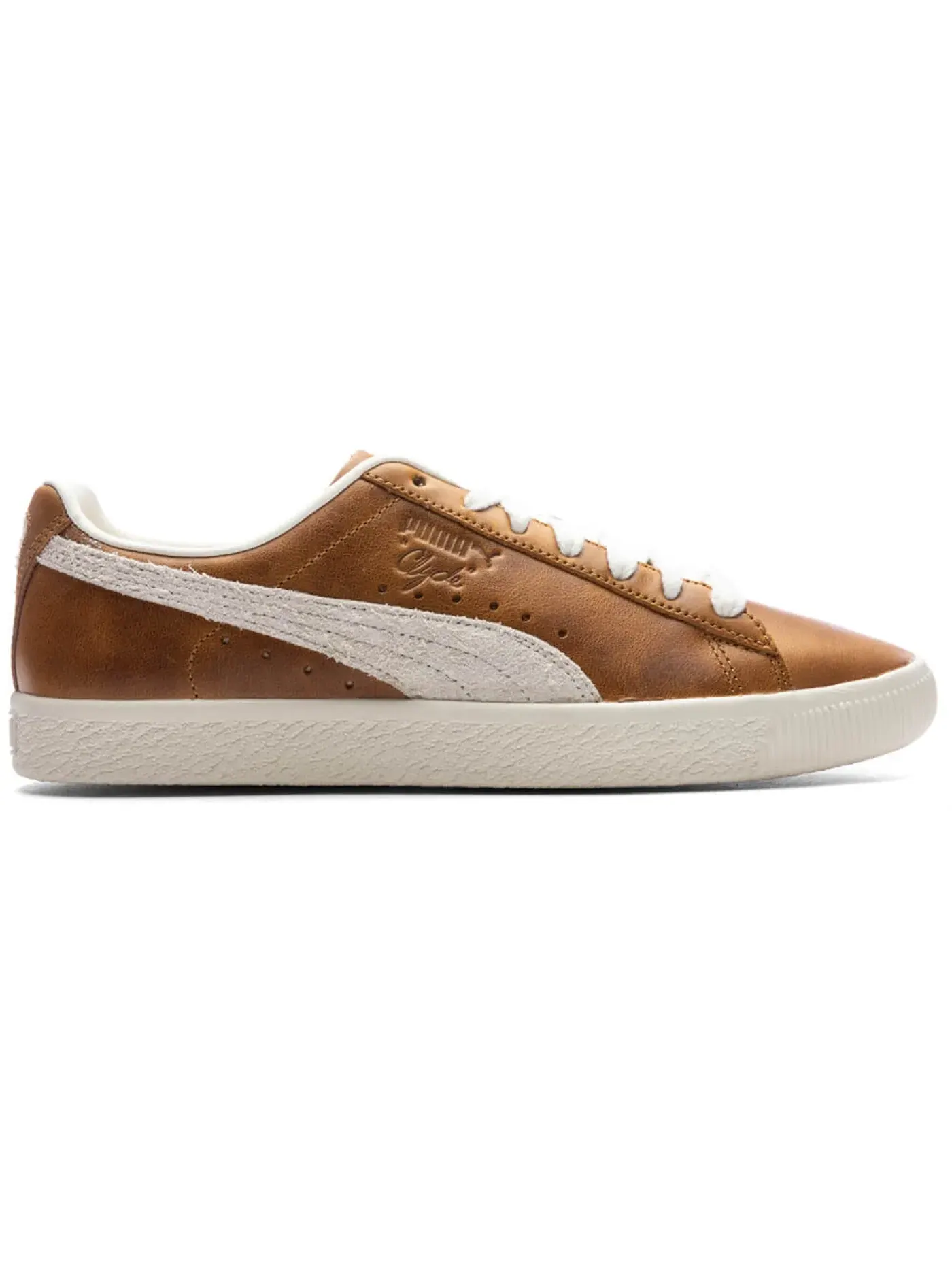 Мужские кроссовки Lifestyle Puma Clyde — изображение 1 из 1, желтый//слоновая кость