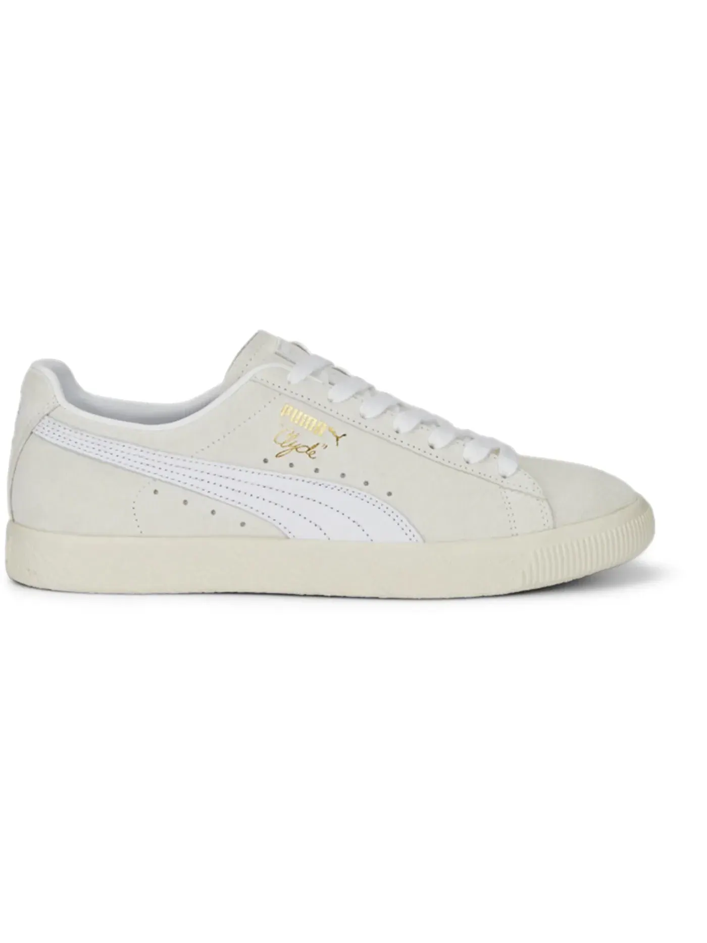 Кроссовки lifestyle Puma Clyde Premium — изображение 1 из 1, слоновая кость-белый