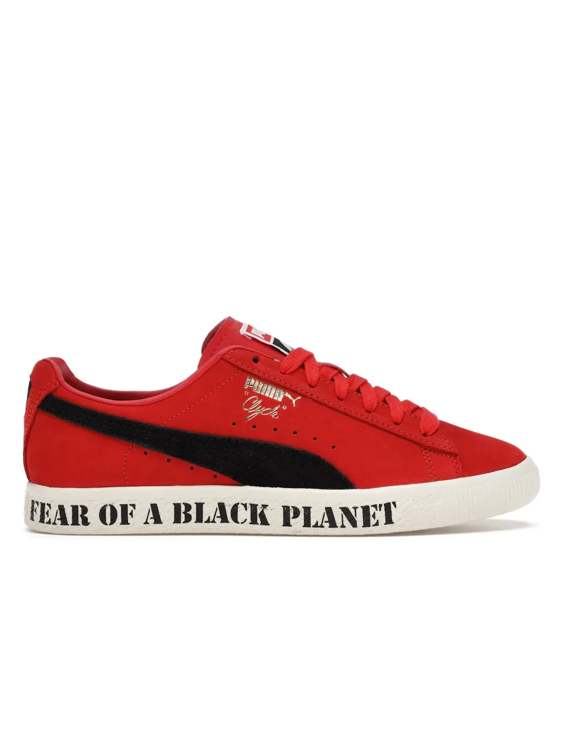 Мужские кроссовки Lifestyle Puma Clyde Public Enemy Puma — изображение 1 из 4, красный/черный