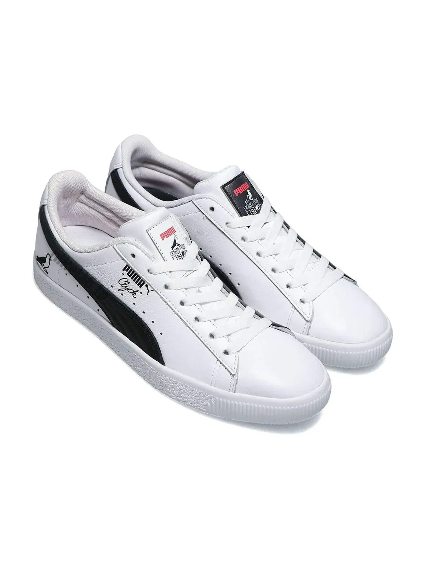 Мужские кроссовки Lifestyle Puma Clyde Staple x Footlocker Create From Chaos Puma — изображение 1 из 1, белый/черный/белый