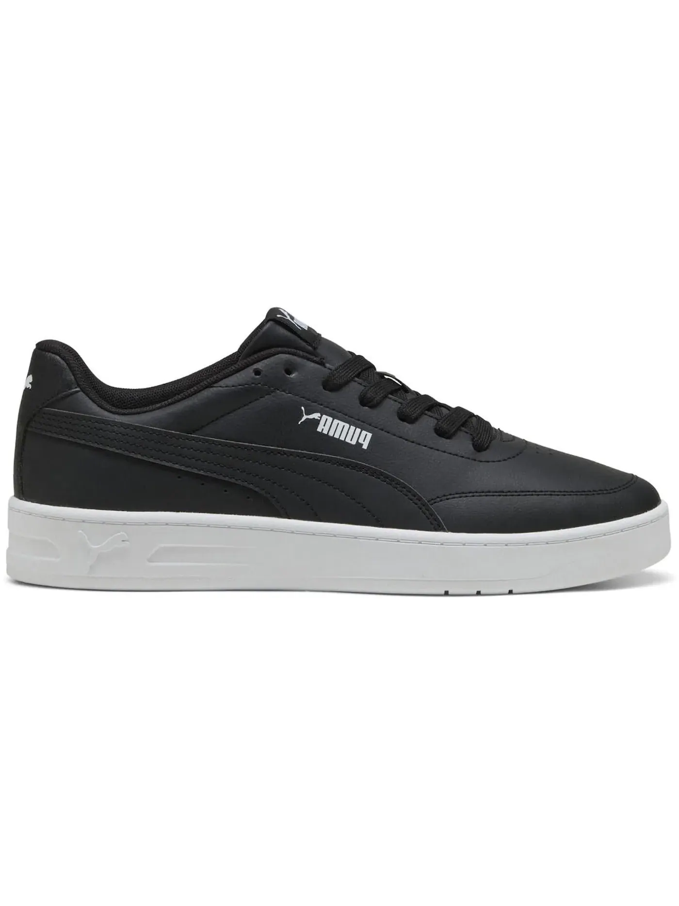 Мужские кроссовки для повседневной носки Puma Court Classic Clean — изображение 1 из 1, черный/черный/белый
