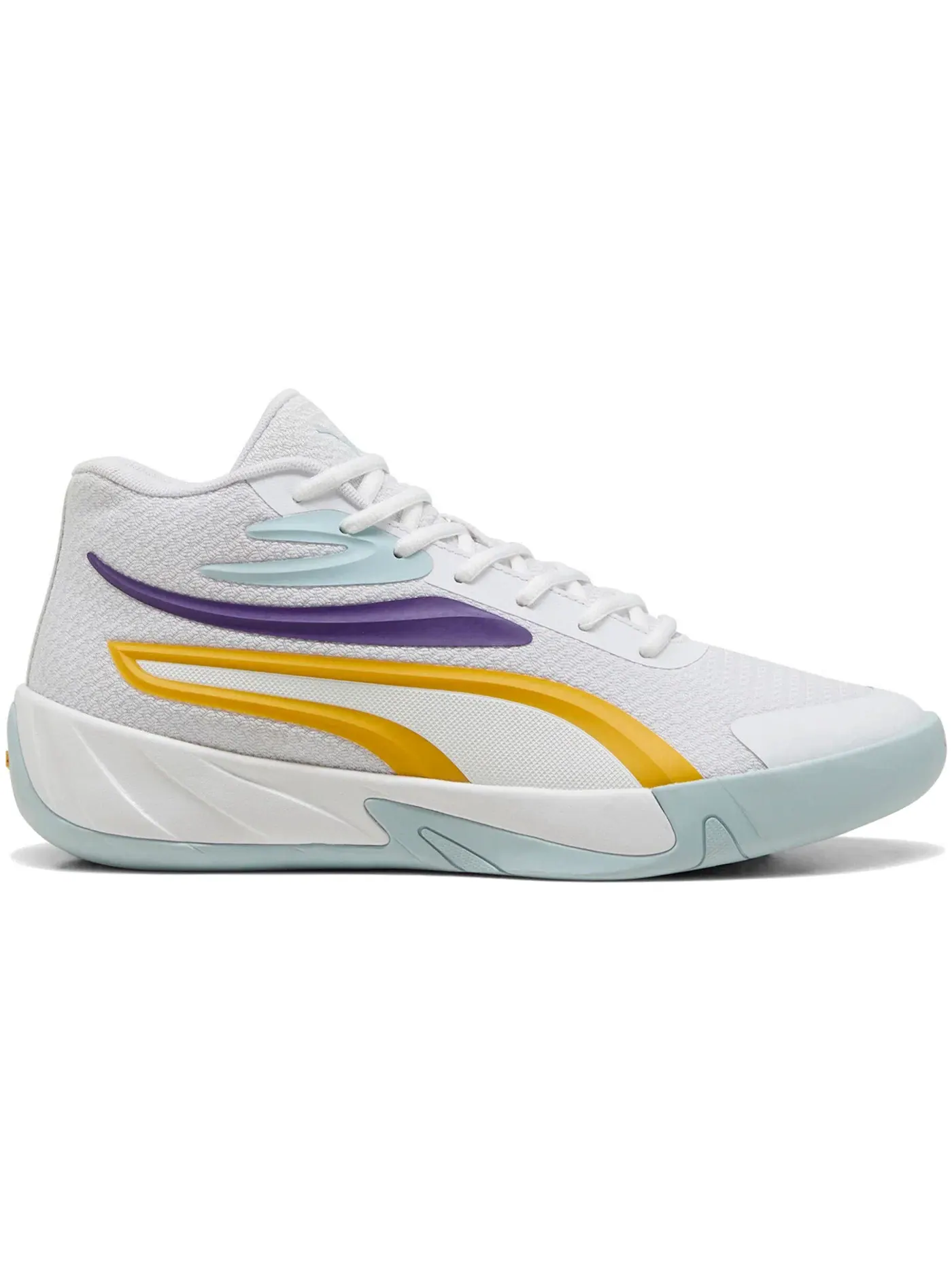 Мужские кроссовки Puma Court Pro — изображение 1 из 1, белый/желтый/фиолетовый