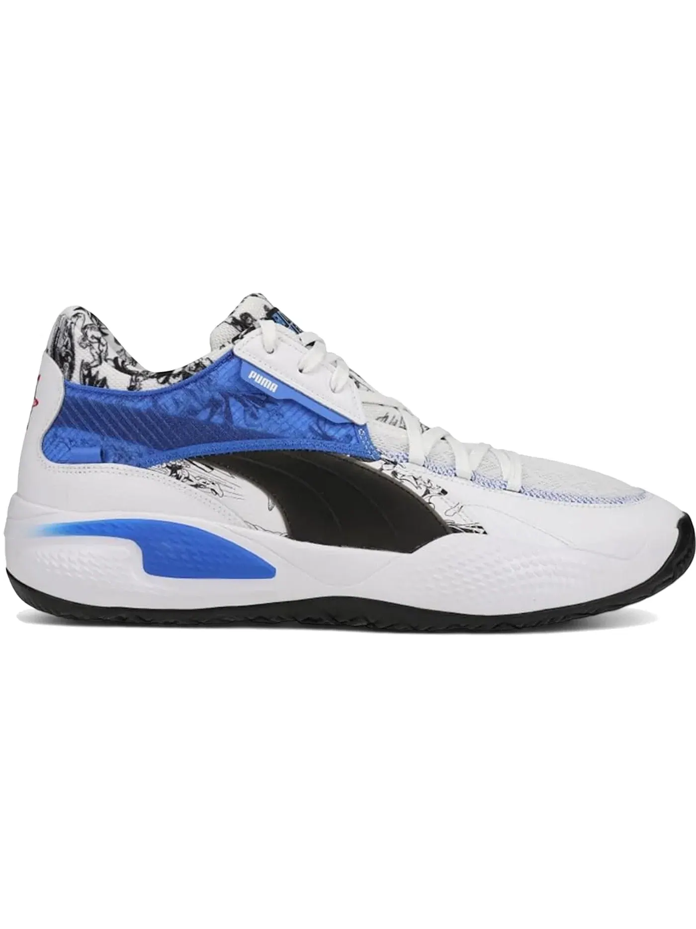 Мужские кроссовки с принтом Puma Court Rider DC Comics Justice League Puma — изображение 1 из 1, белый черный