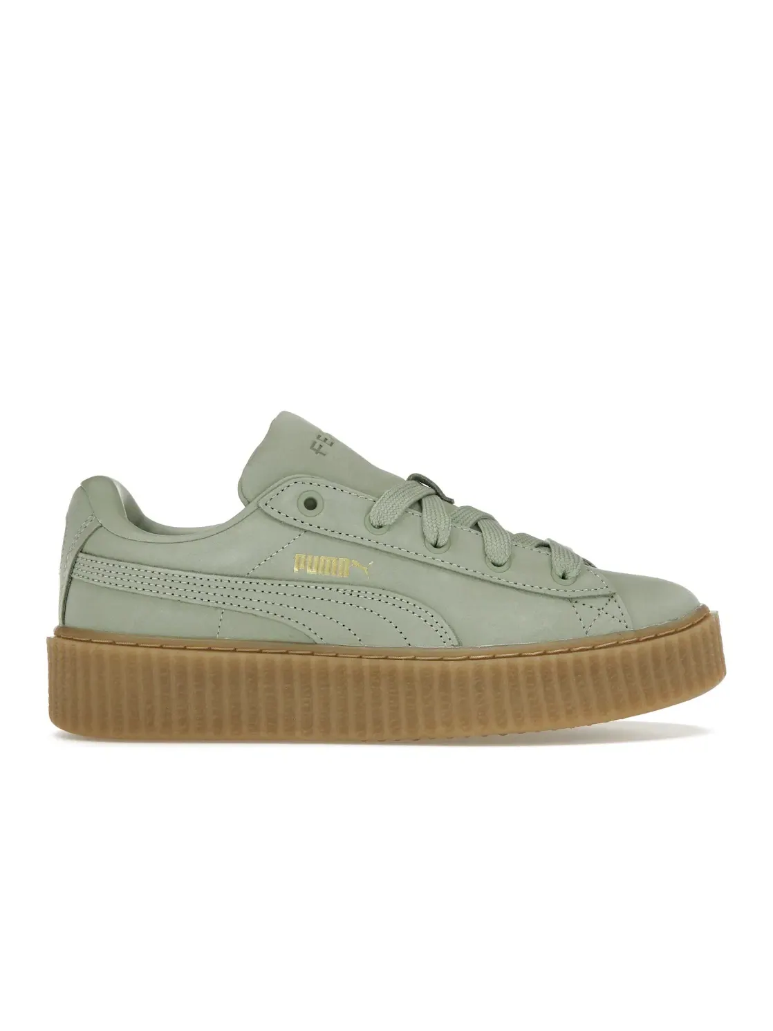 Женские кроссовки lifestyle Puma Creeper Phatty Puma — изображение 1 из 4, зеленый/золотистый