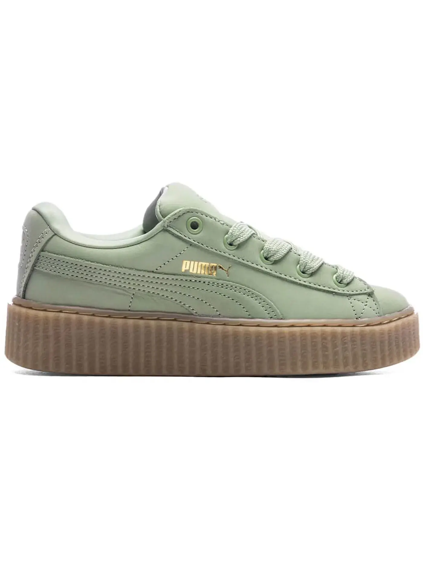 Детские кроссовки Lifestyle Puma Creeper Phatty — изображение 1 из 1, зеленый/золотистый