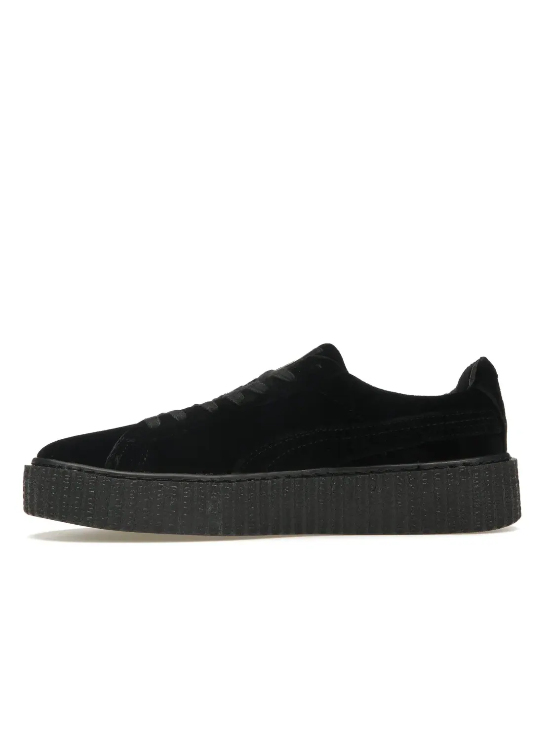 Женские кроссовки Lifestyle с бархатистым верхом Puma Creeper Velvet Puma — изображение 3 из 4, черный/черный/черный