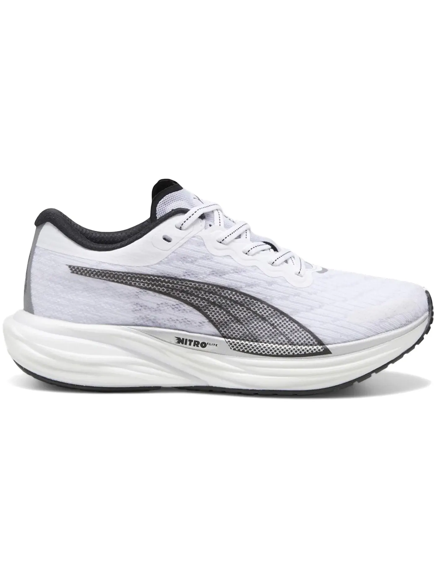 Женские кроссовки для бега Puma Deviate Nitro 2 — изображение 1 из 1, белый/черный/серебристый