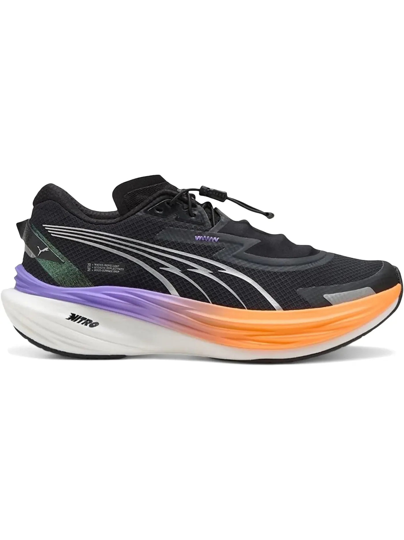Женские кроссовки для бега Puma Deviate Nitro 3 WTR+ Puma Black/Dark Amethyst — изображение 1 из 1