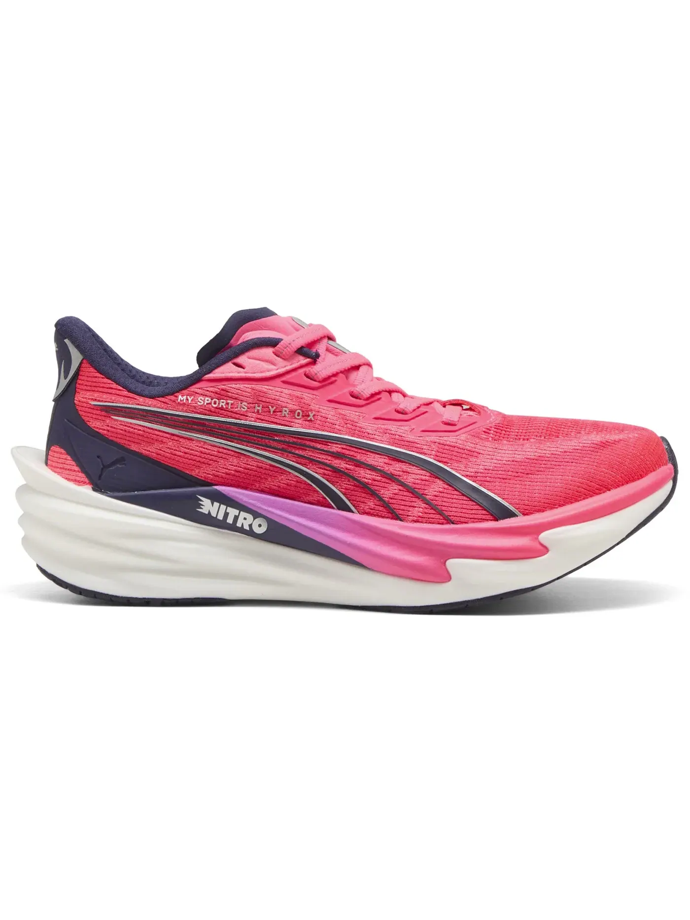 Женские кроссовки для бега Deviate Nitro 4 Puma — изображение 1 из 1, розовый/белый