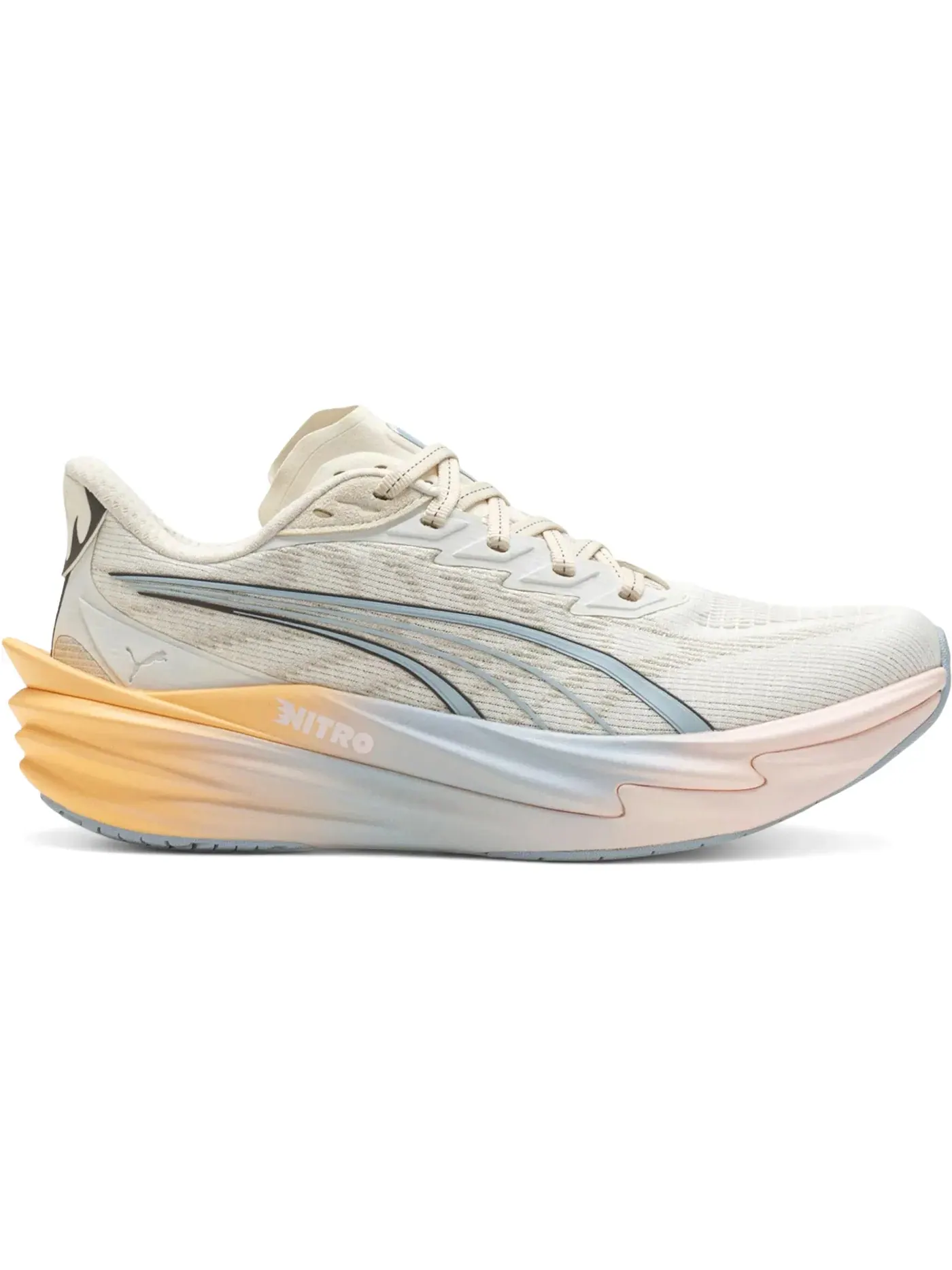 Женские кроссовки для бега Puma Deviate Nitro 4 — изображение 1 из 1, белый//серый