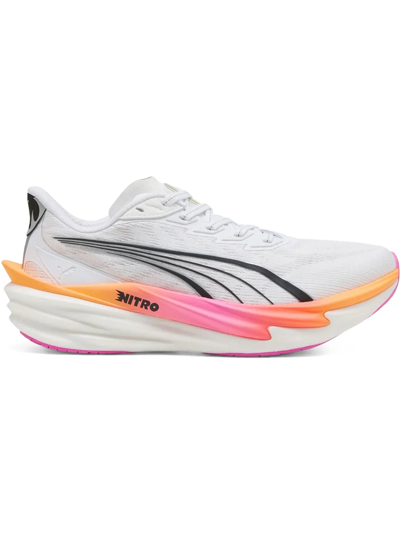 Женские кроссовки для бега Puma Deviate Nitro 4 Puma White Poison Pink Glowing Red — изображение 1 из 1