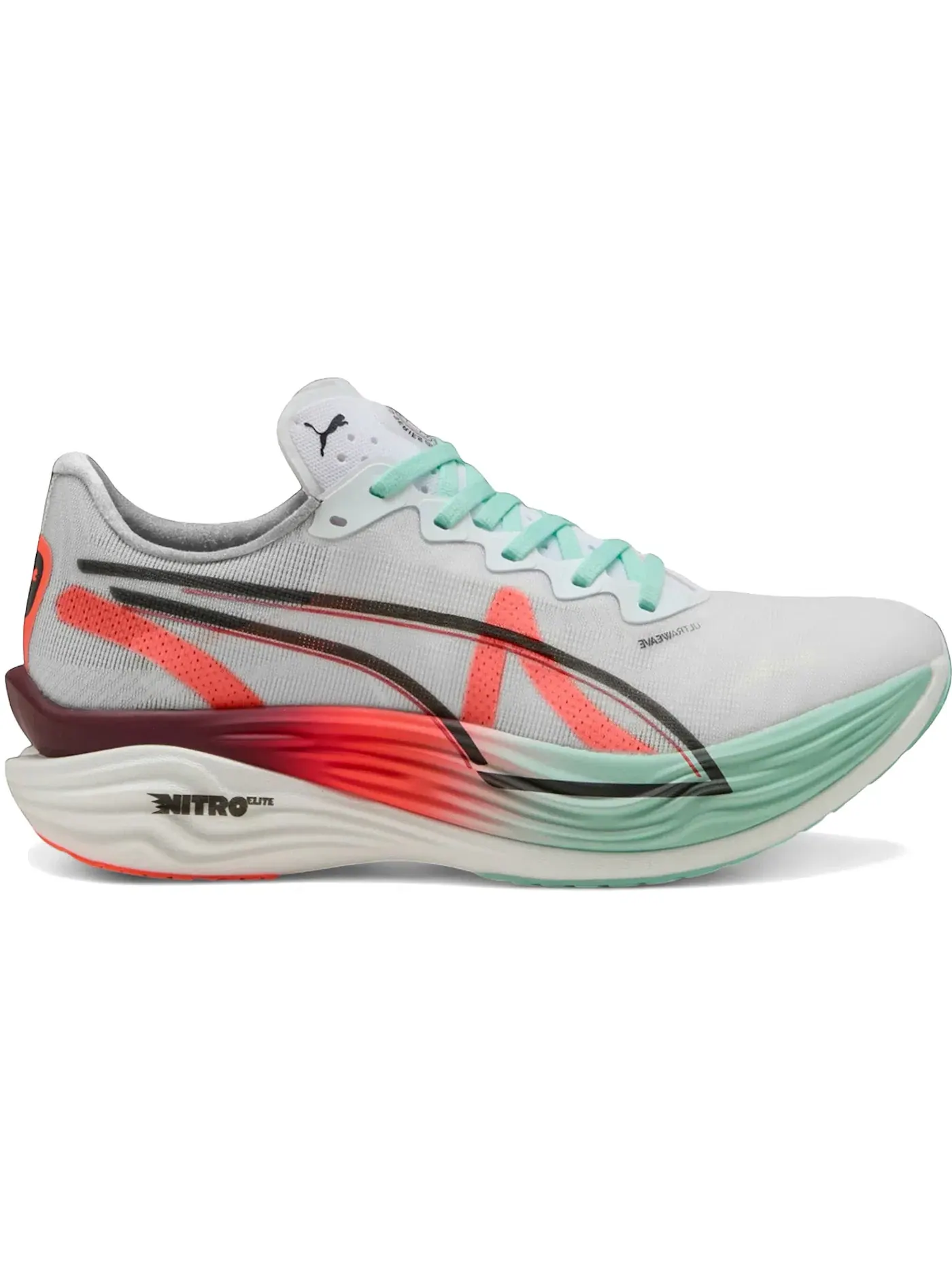 Женские кроссовки для бега Deviate Nitro Elite 3 Puma Puma White/Glowing Red/Mint Melt — изображение 1 из 1