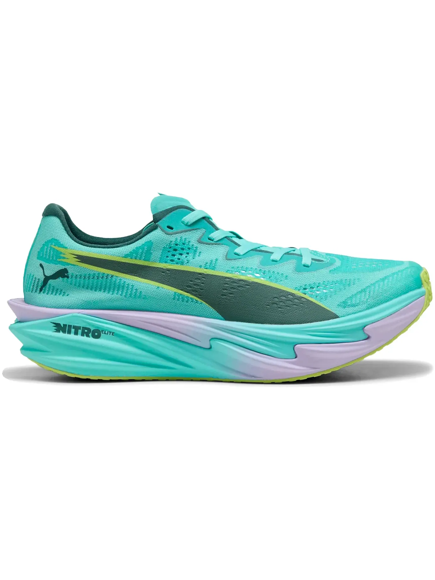 Мужские кроссовки для бега Puma Deviate Nitro Elite 4 Puma, Intense Mint Light Lavender — изображение 1 из 1