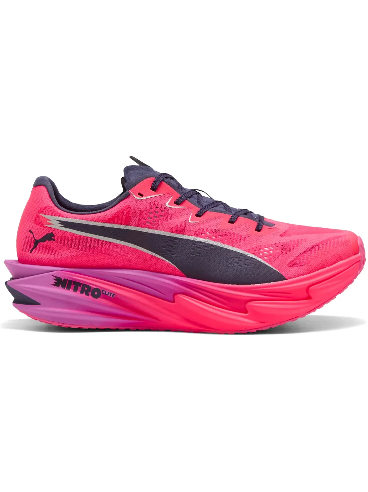 Мужские кроссовки для бега с карбоновой пластиной Deviate Nitro Elite 4 Puma — изображение 1 из 1, розовый//глубокий