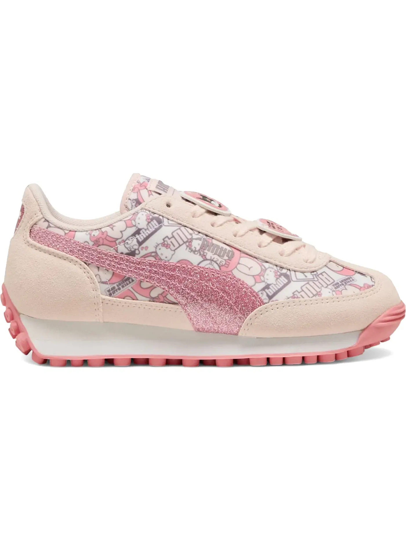 Детские кроссовки с принтом Easy Rider Puma — изображение 1 из 1, розовый
