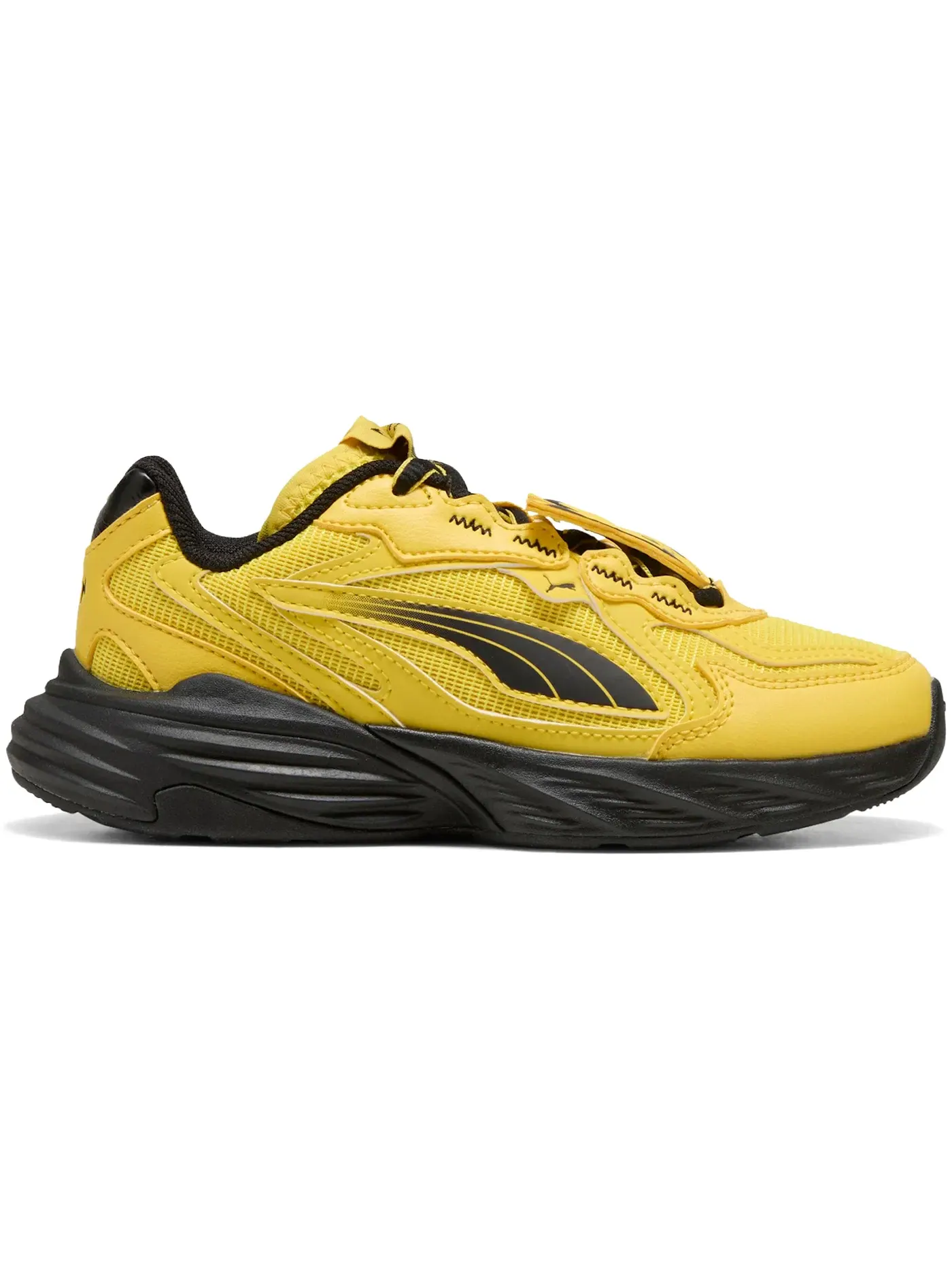 Детские кроссовки для мальчиков с принтом Puma Fade Puma — изображение 1 из 1, желтый/черный