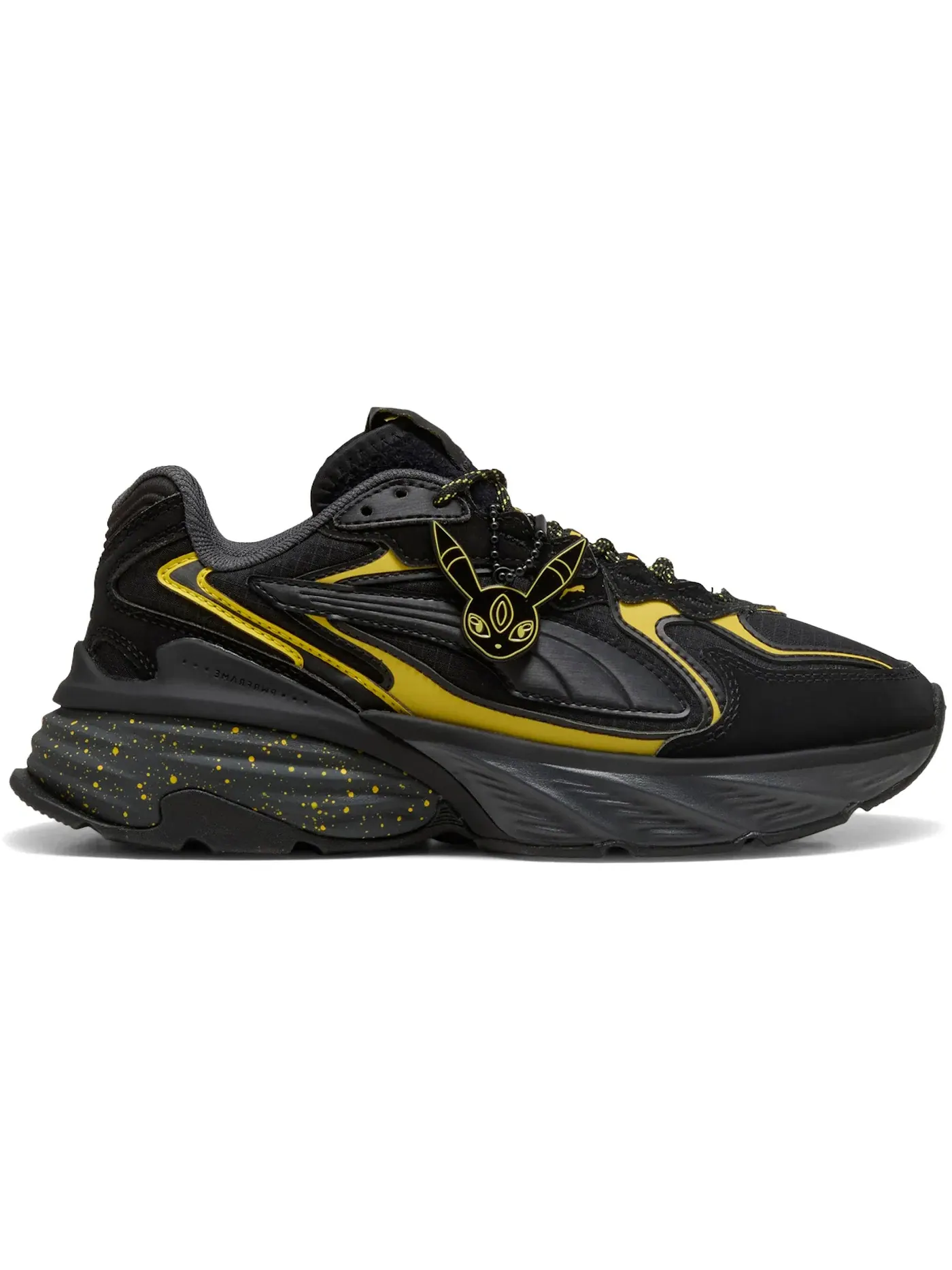 Детские кроссовки с принтом Puma Fade Puma Puma Black/Energizing Yellow — изображение 1 из 1
