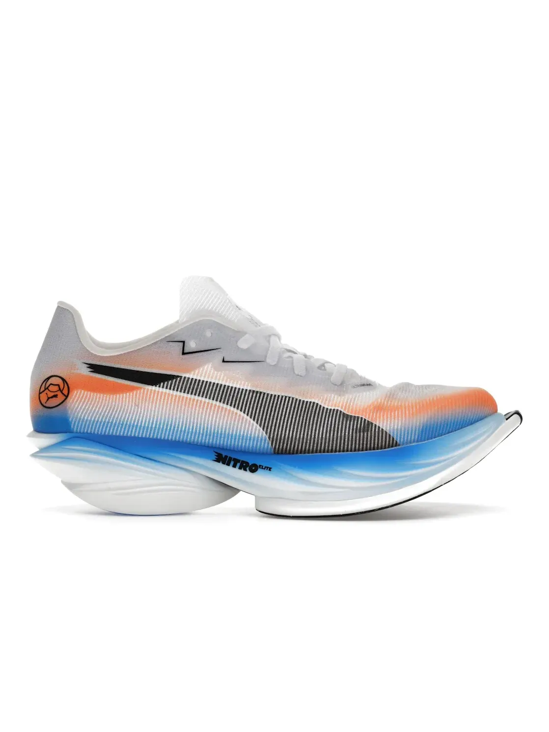 Мужские кроссовки для бега Puma Fast-R Nitro Elite 3 Puma White/Heat Fire/Puma Black — изображение 1 из 4