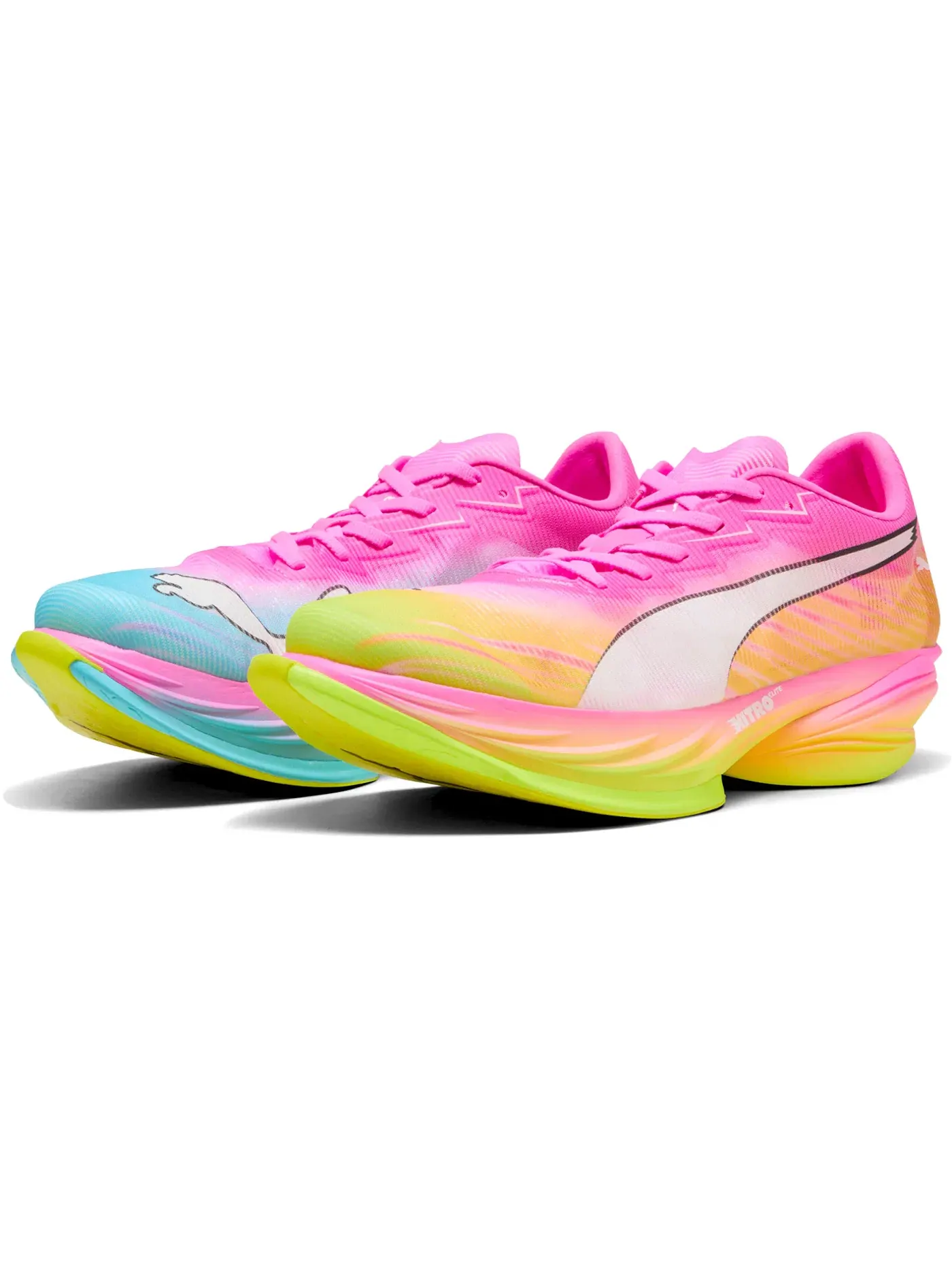 Мужские кроссовки для бега Puma Fast-R Nitro Elite 3 — изображение 2 из 2, розовый/белый