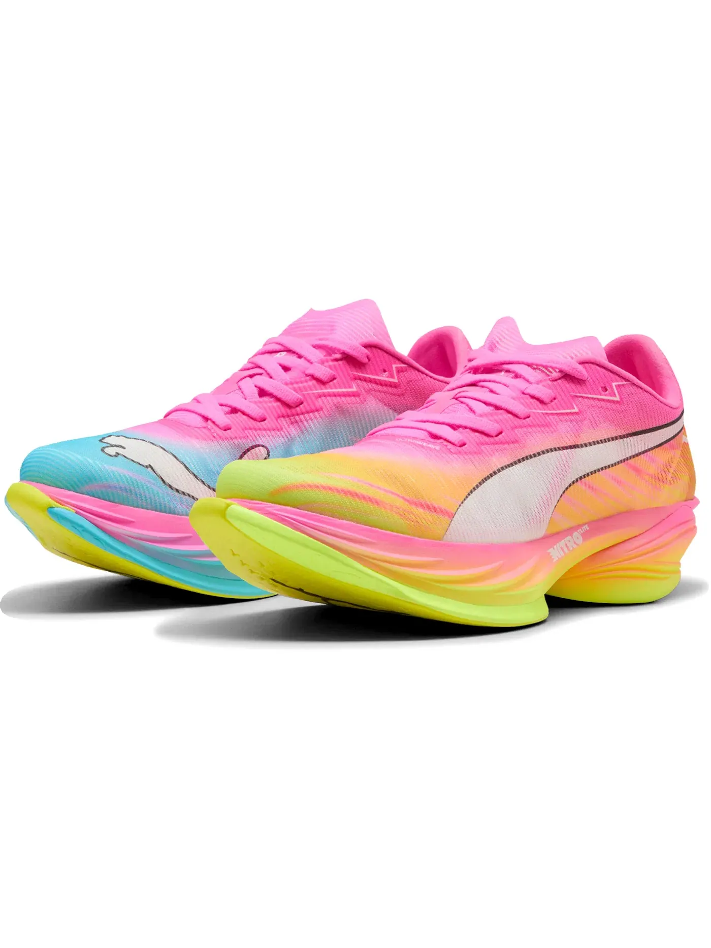 Женские кроссовки для бега Puma Fast-R Nitro Elite 3 — изображение 2 из 2, розовый/белый
