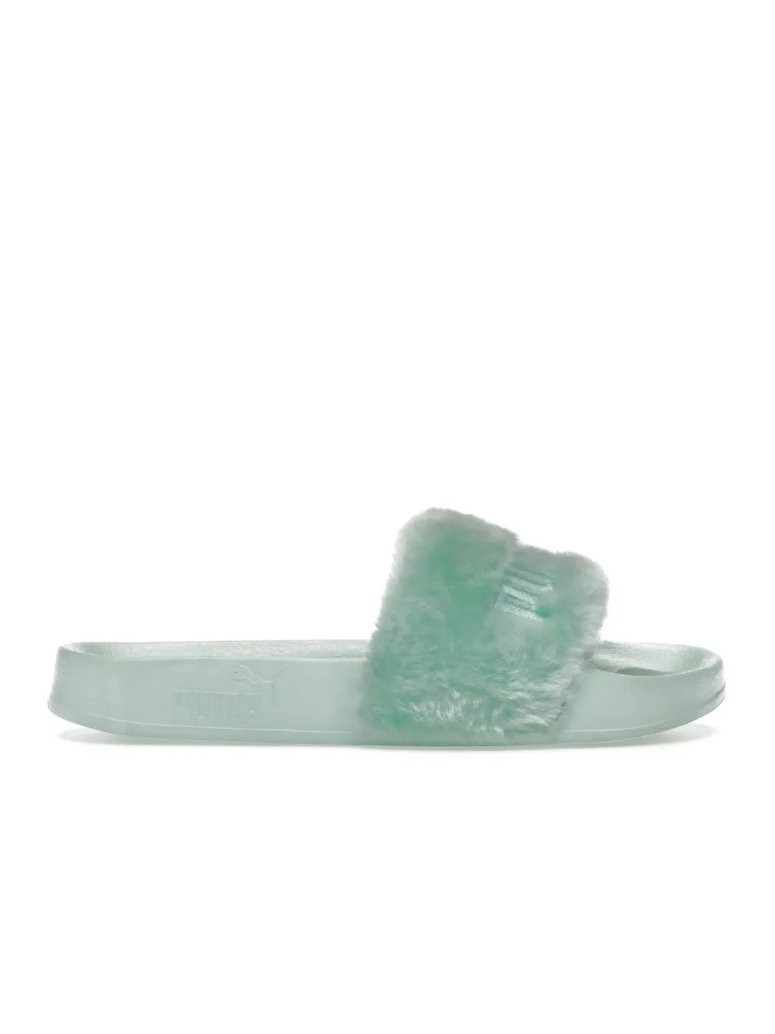 Женские шлепанцы с мехом Bay Puma Fur Slide Puma — изображение 1 из 4, серебристый