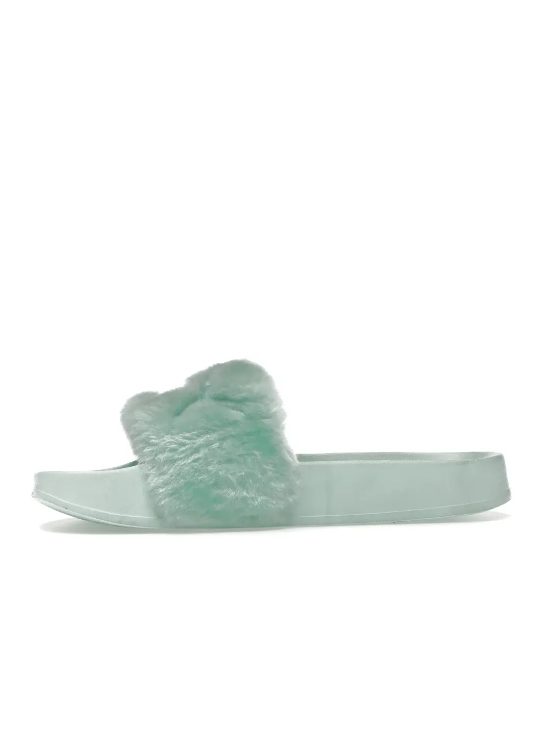 Женские шлепанцы с мехом Bay Puma Fur Slide Puma — изображение 3 из 4, серебристый